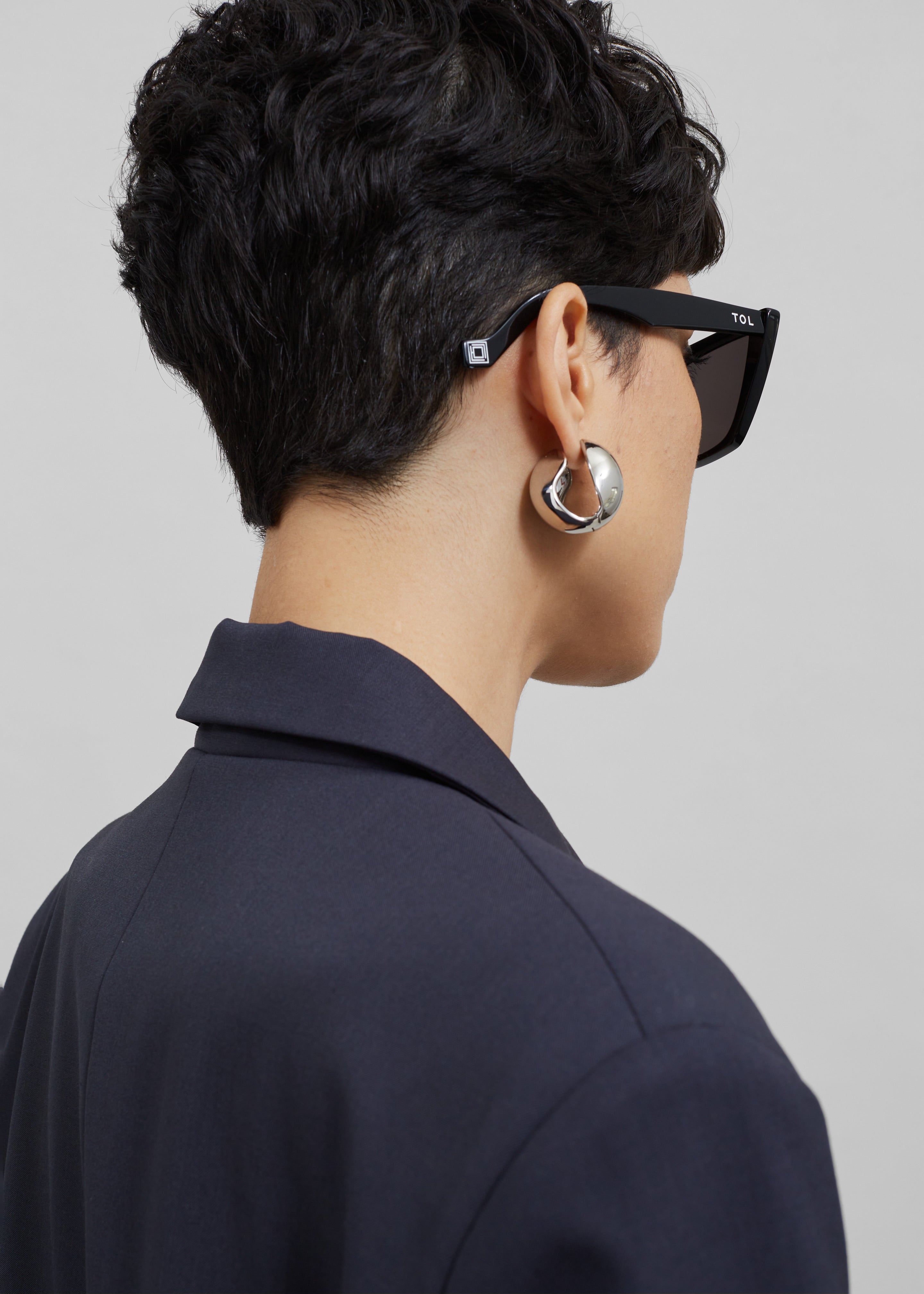 Coperni The Logo Earrings - Silver - 4