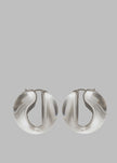 Coperni Logo Earrings - Clear Transparent