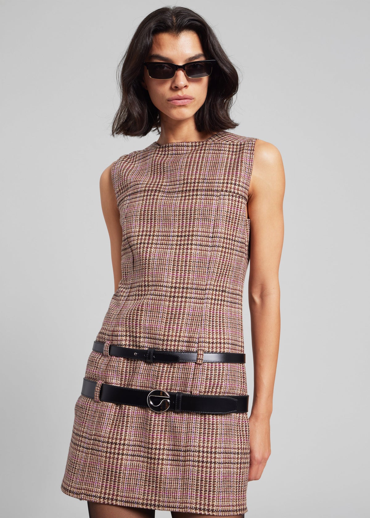 Coperni Multi Belt Dress - Brown - 4