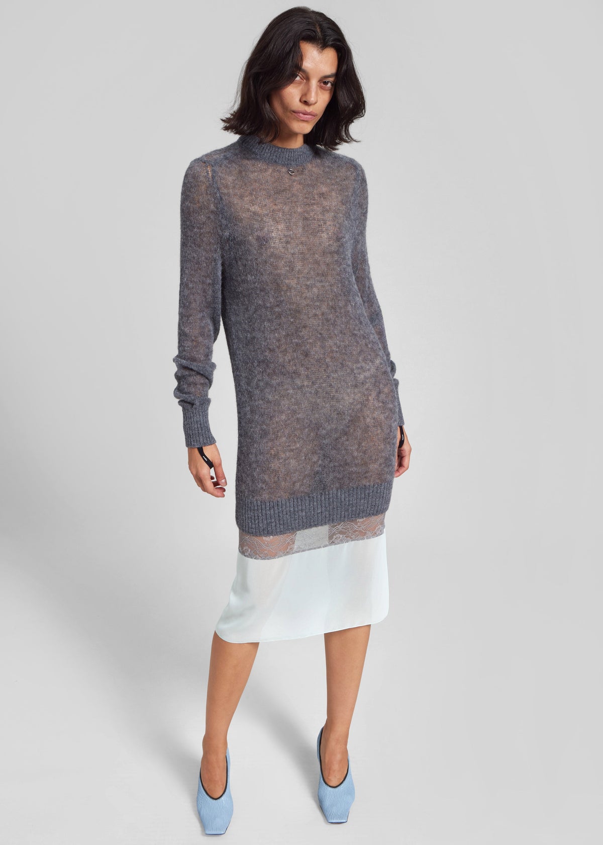 Coperni Multi Layer Pullover Dress - Grey - 4