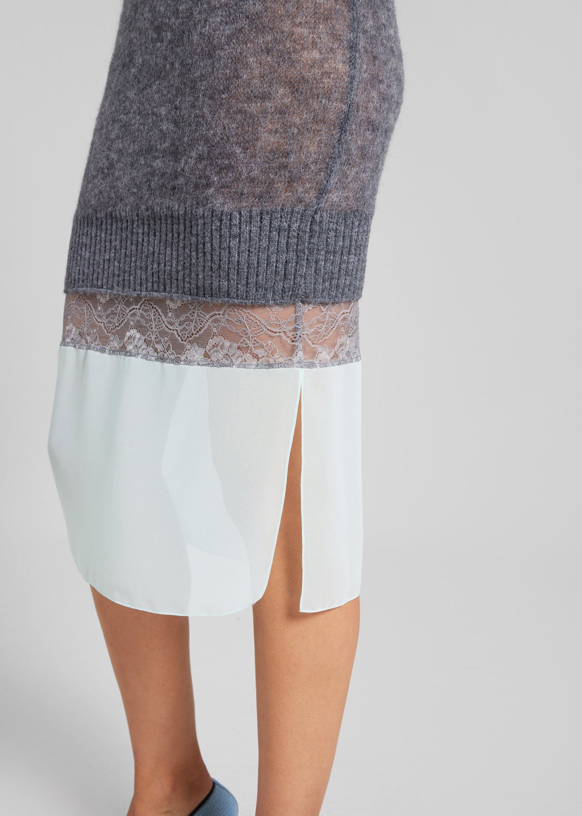 Coperni Multi Layer Pullover Dress - Grey - 2