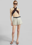 Coperni Multi Pleats Shorts - Beige
