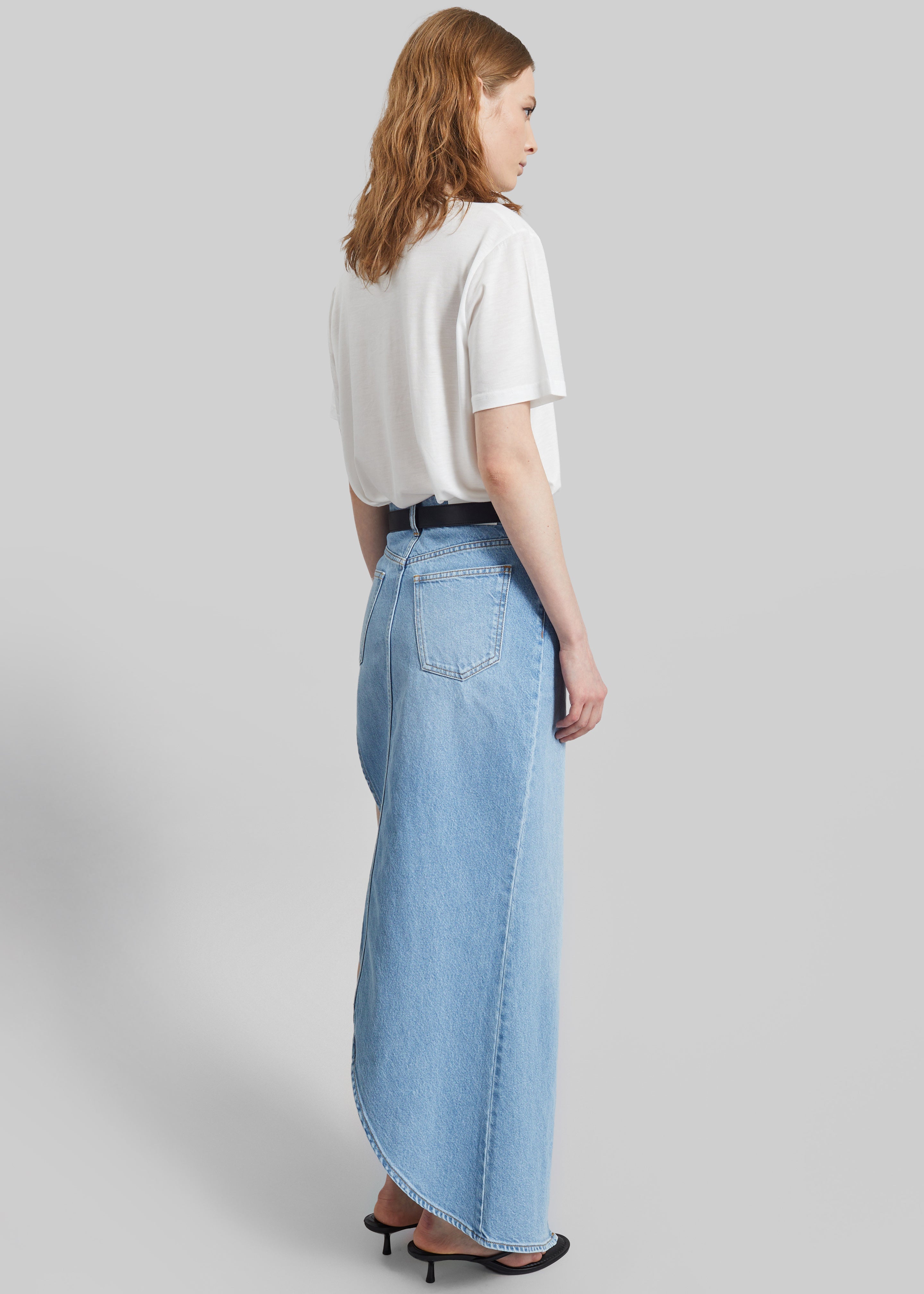 Coperni One-Leg Denim Skirt - Blue - 6