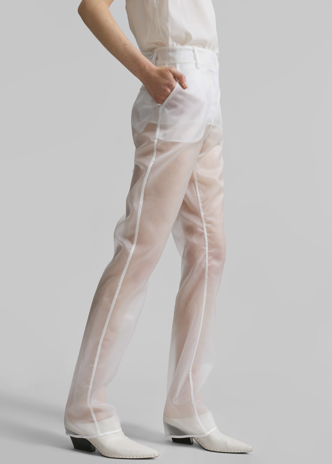 Coperni Organza Pants - Clear