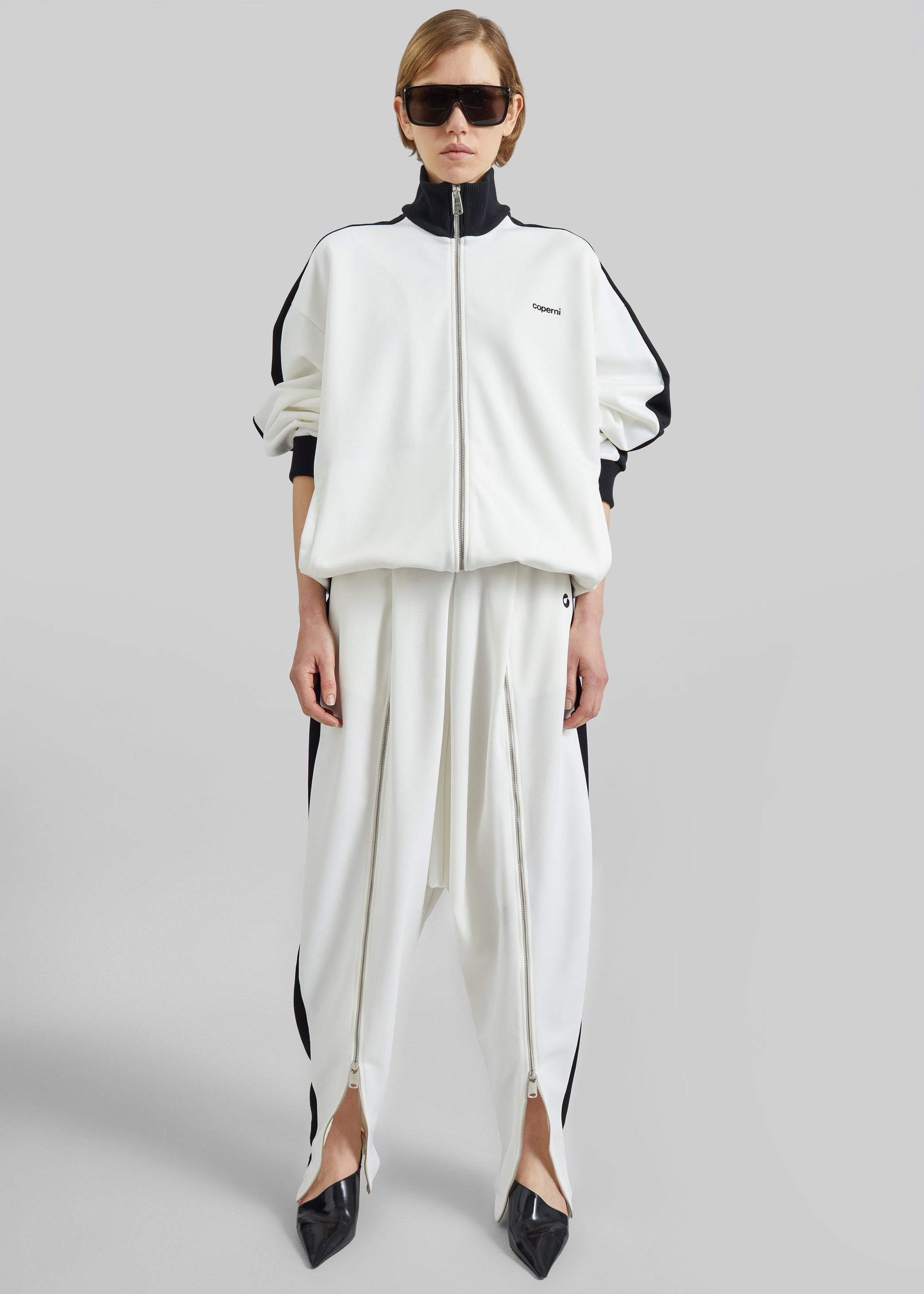 Shop the look image for Coperni Oversized Track Jacket - White