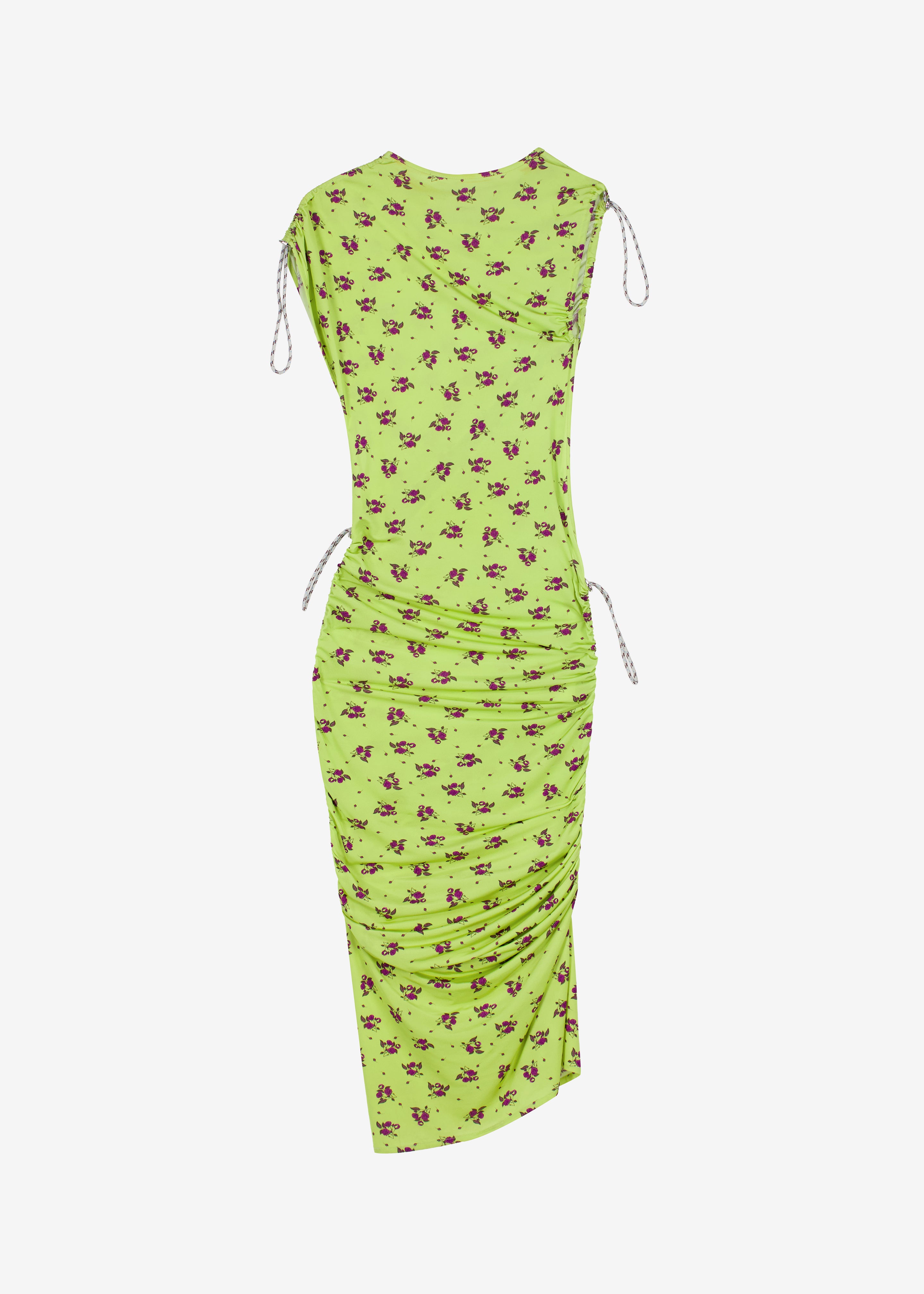 Coperni Printed Adjustable Dress - Green - 8