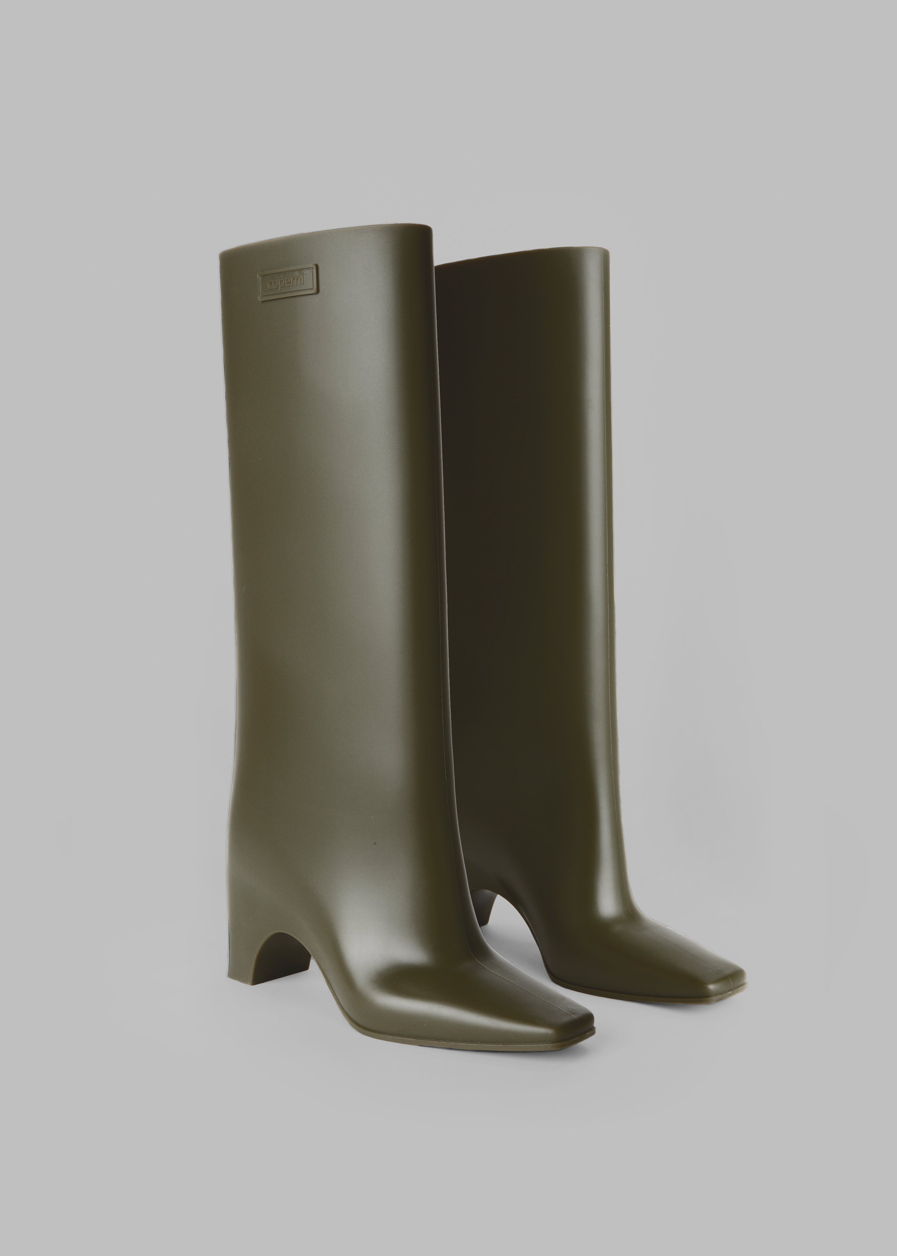 Coperni Rubber Bridge Boots - Green - 4