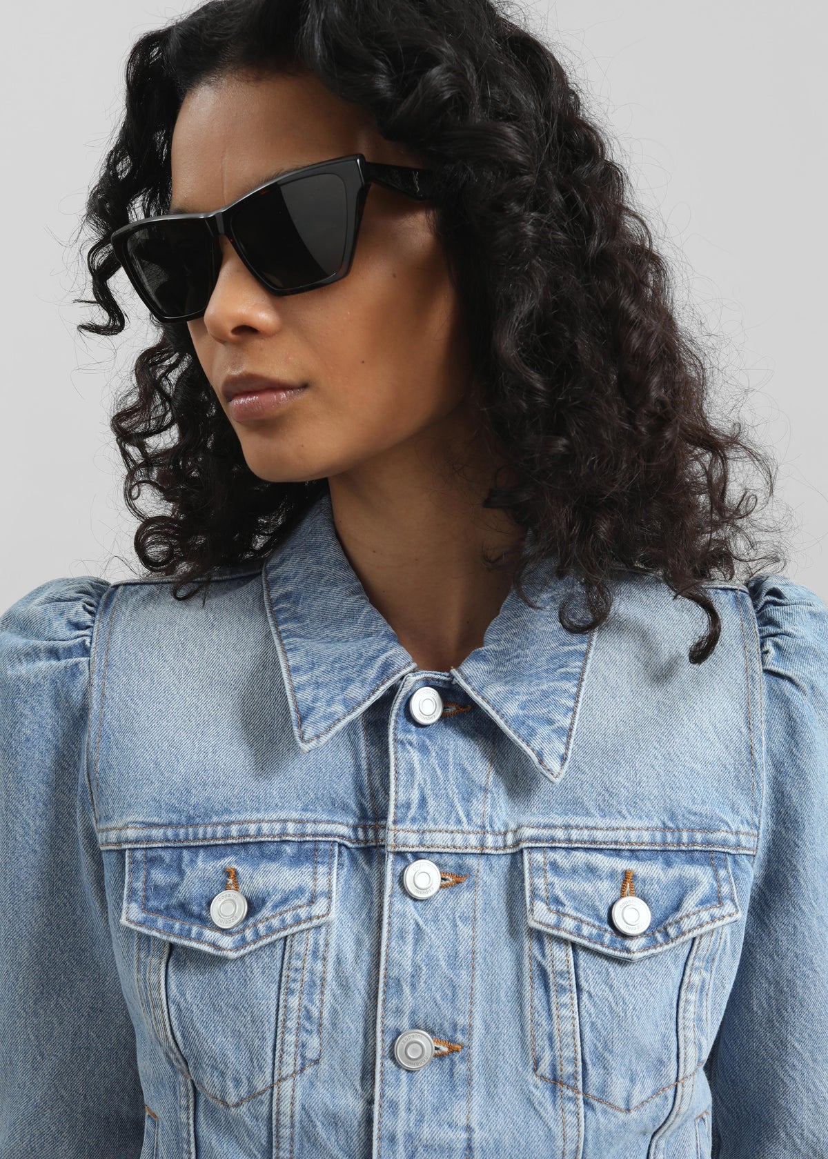 Coperni Slim-Fit Cropped Denim Jacket - Blue - 5