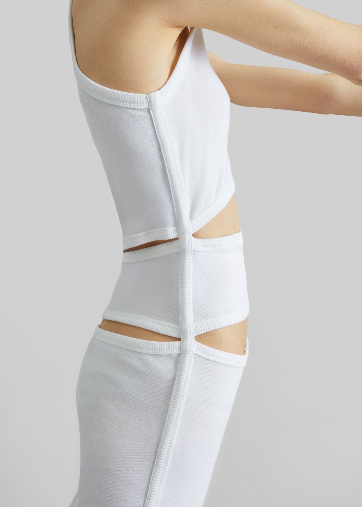 Coperni Spiral Tank Dress - White - 2