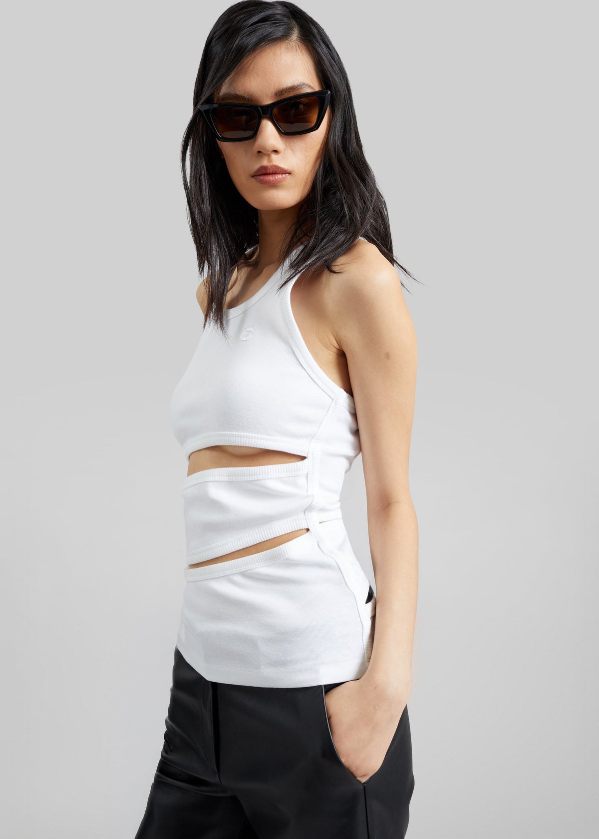 Coperni Spiral Tank Top - White - 2