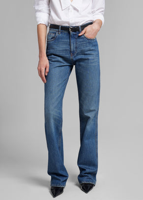 Coperni Straight Leg Denim Pants - Blue