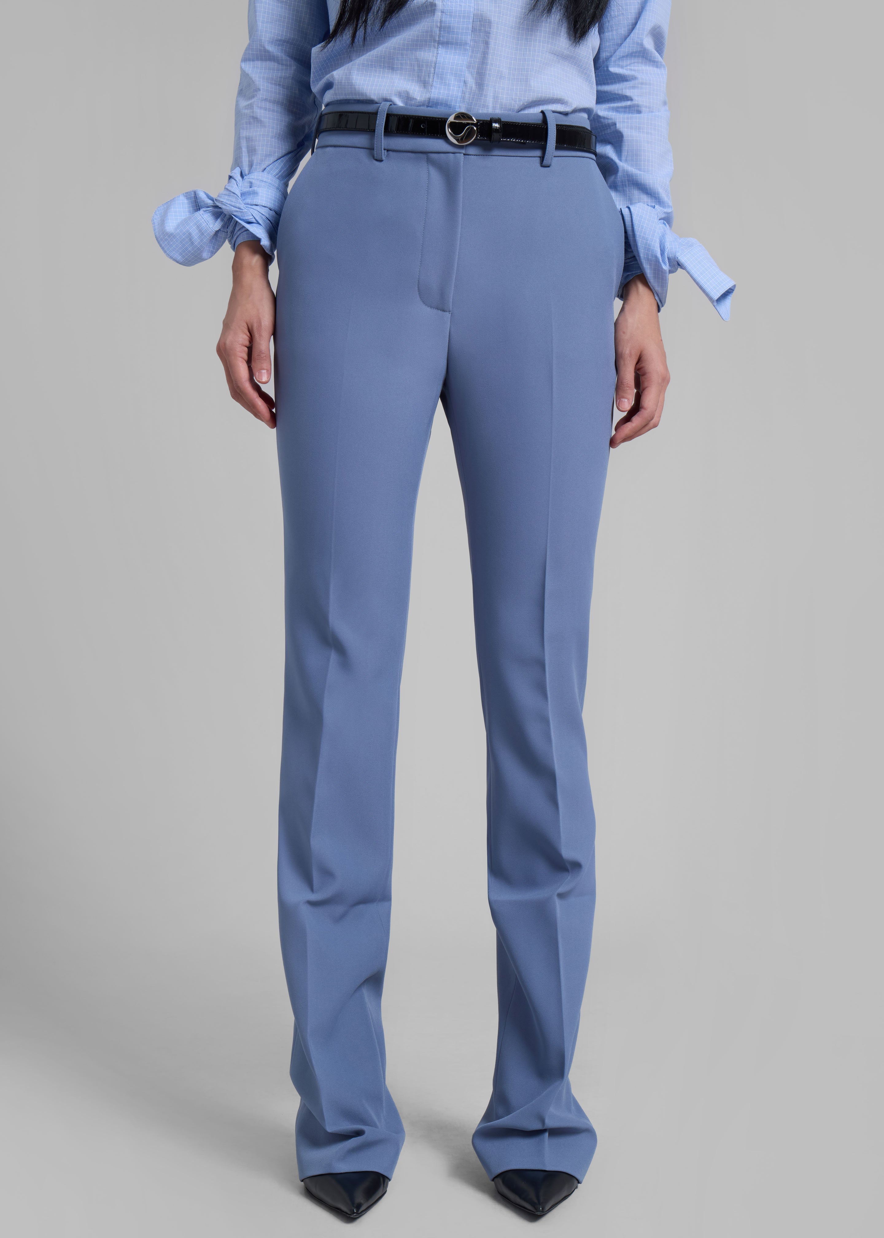 Coperni Straight Tailored Trousers - Blue - 2