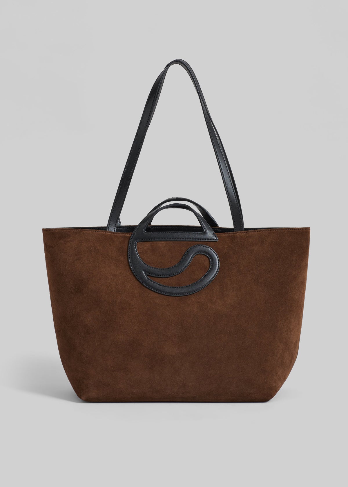 Coperni C Cabas Suede Bag - Brown - 1