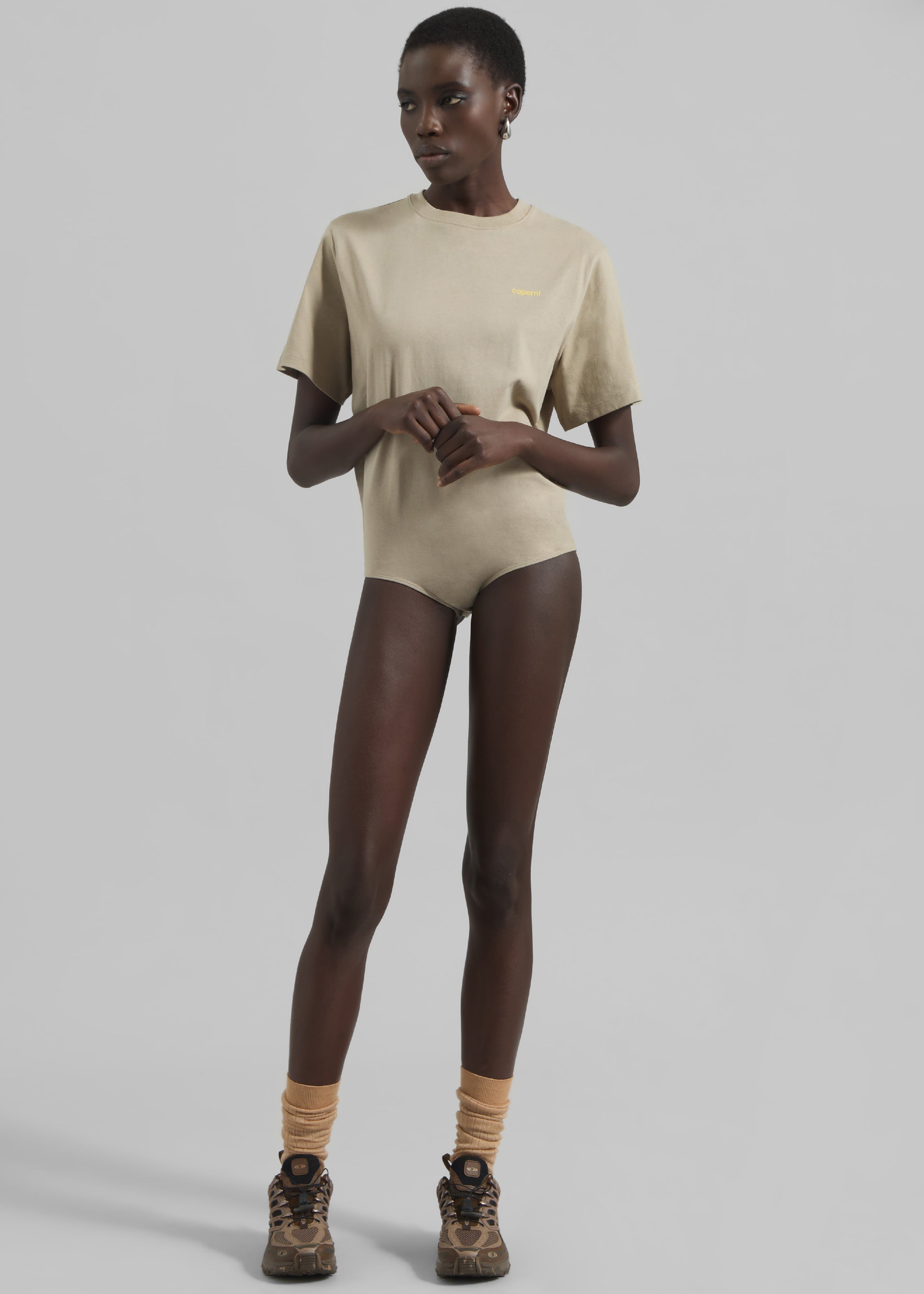 Coperni T-Shirt Body - Beige/Yellow - 2