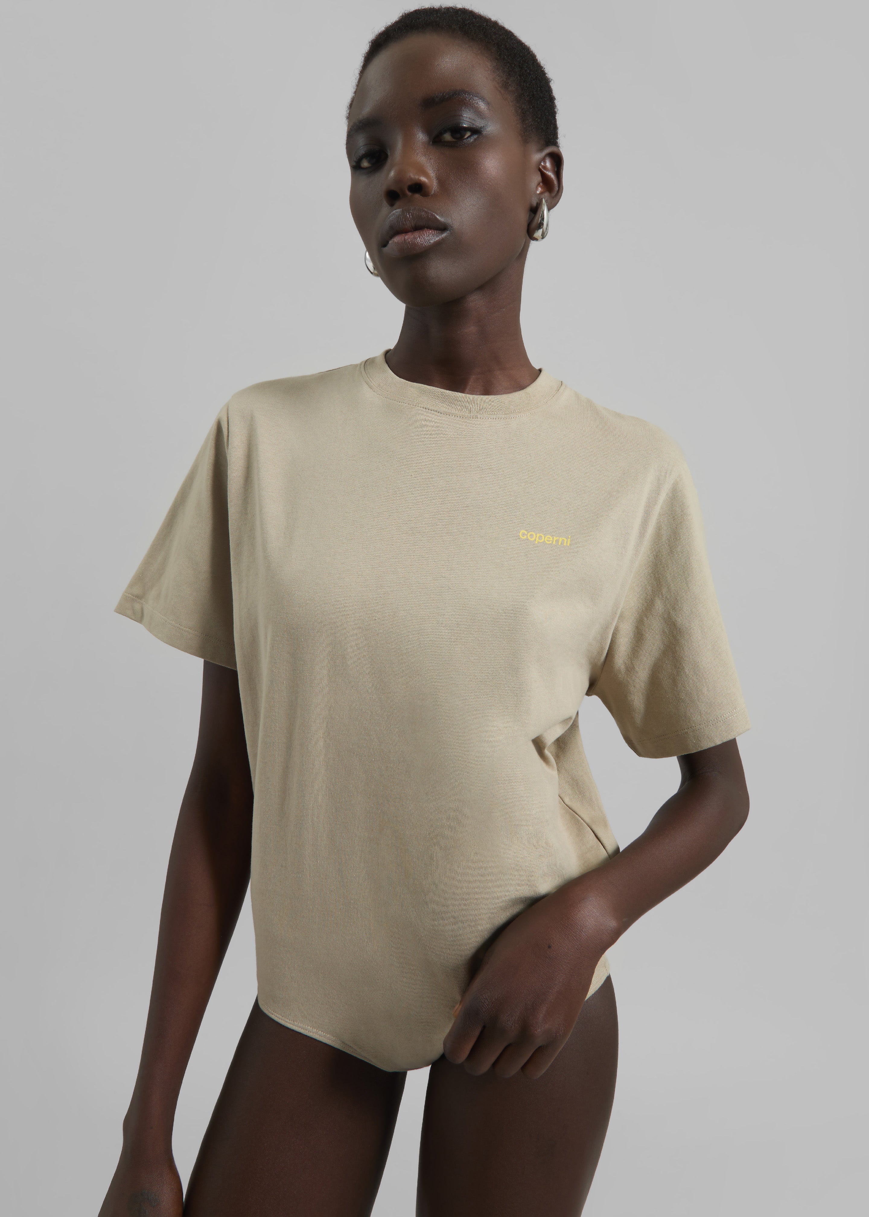 Coperni T-Shirt Body - Beige/Yellow - 3