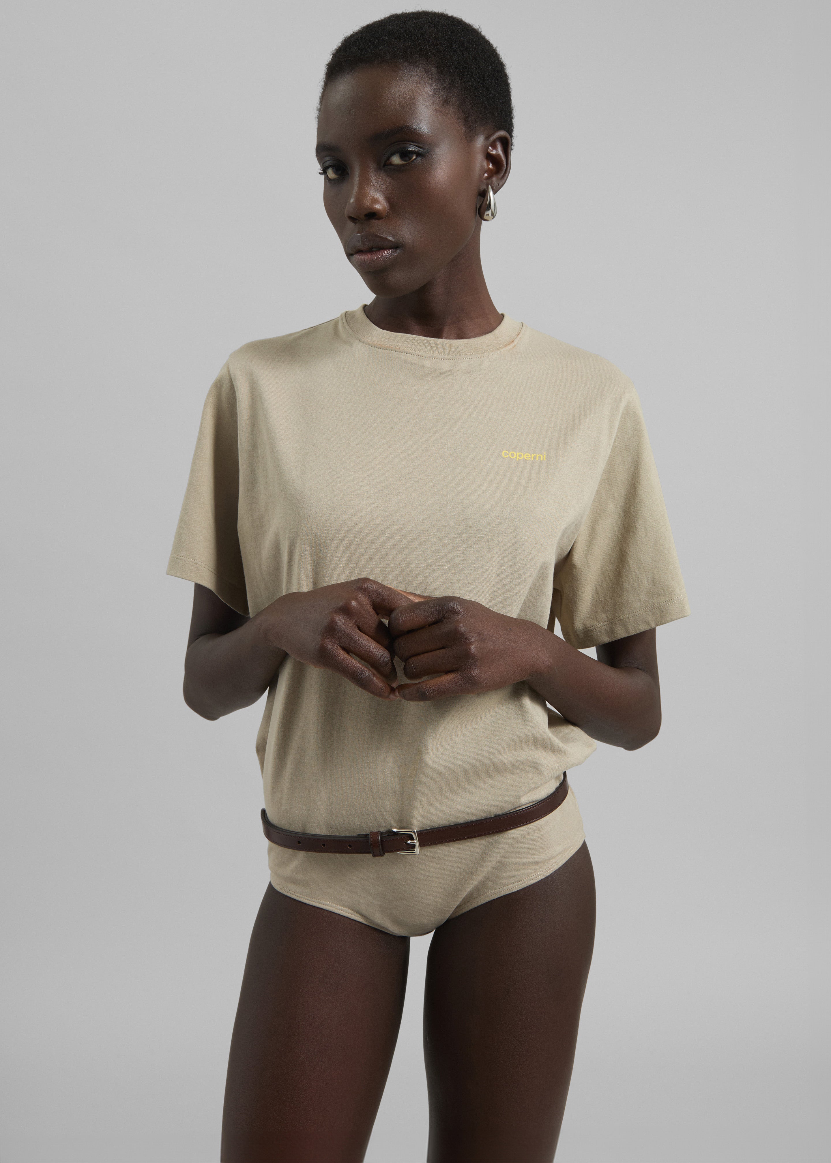 Coperni T-Shirt Body - Beige/Yellow - 6