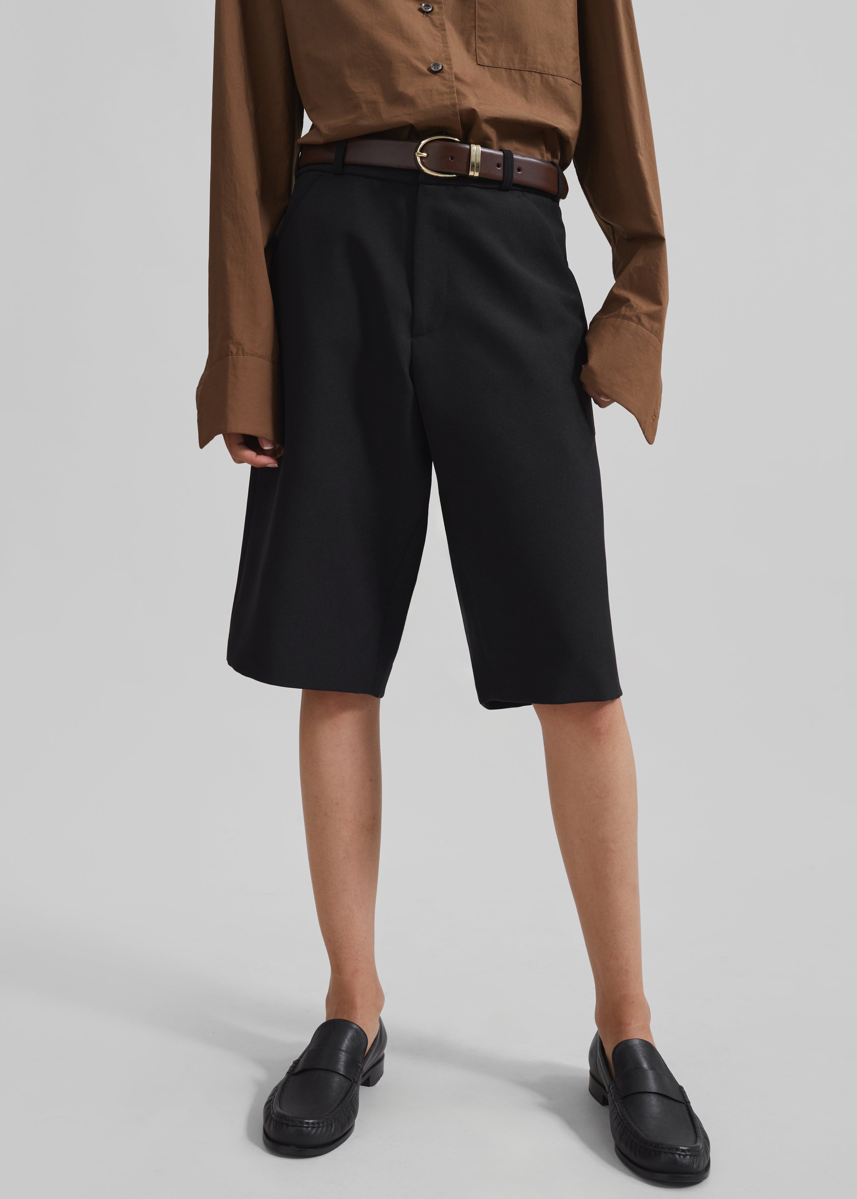 Coperni Tailored Bermuda Shorts - Black - 4