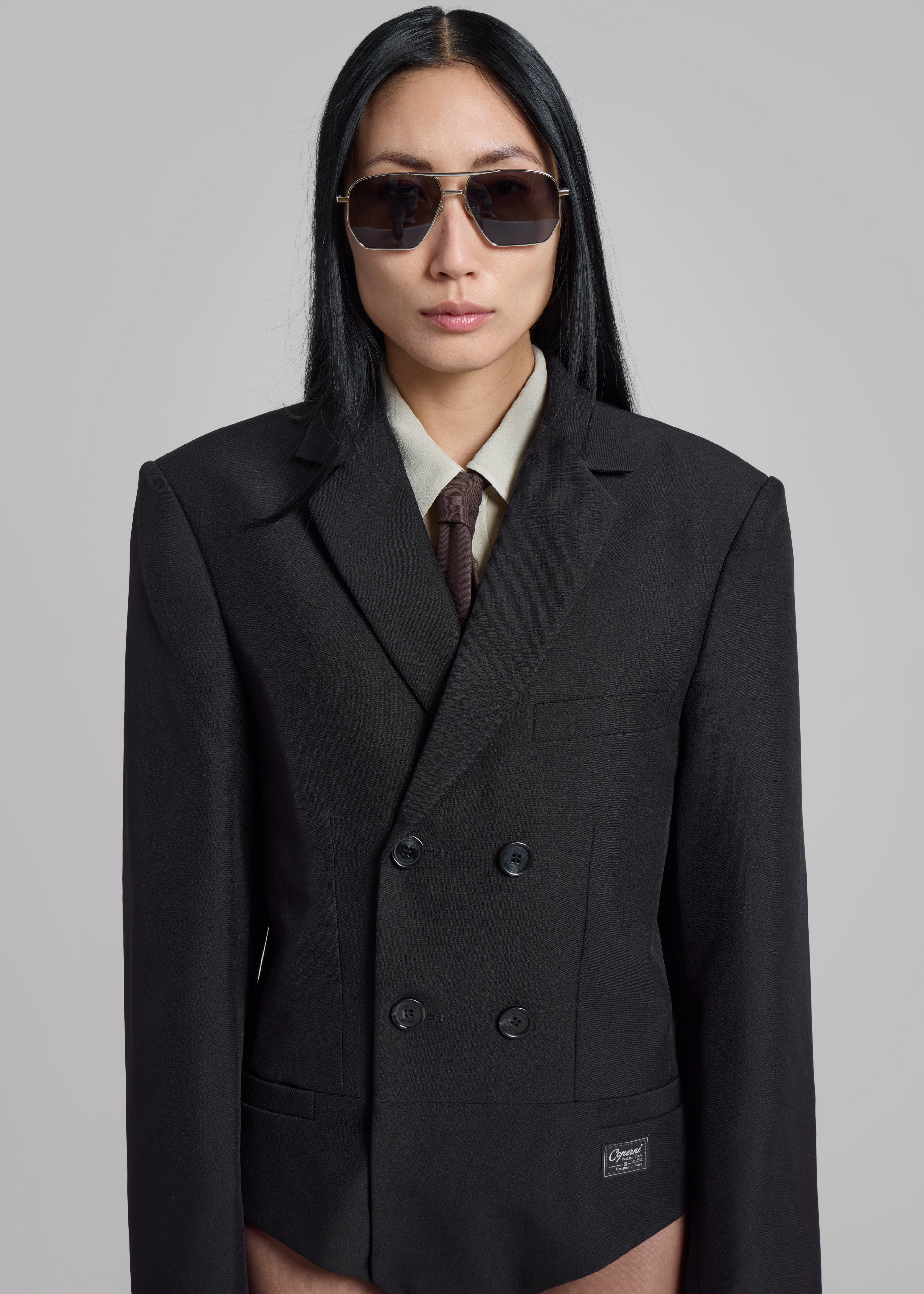 Coperni Tailored Body Jacket - Black - 5