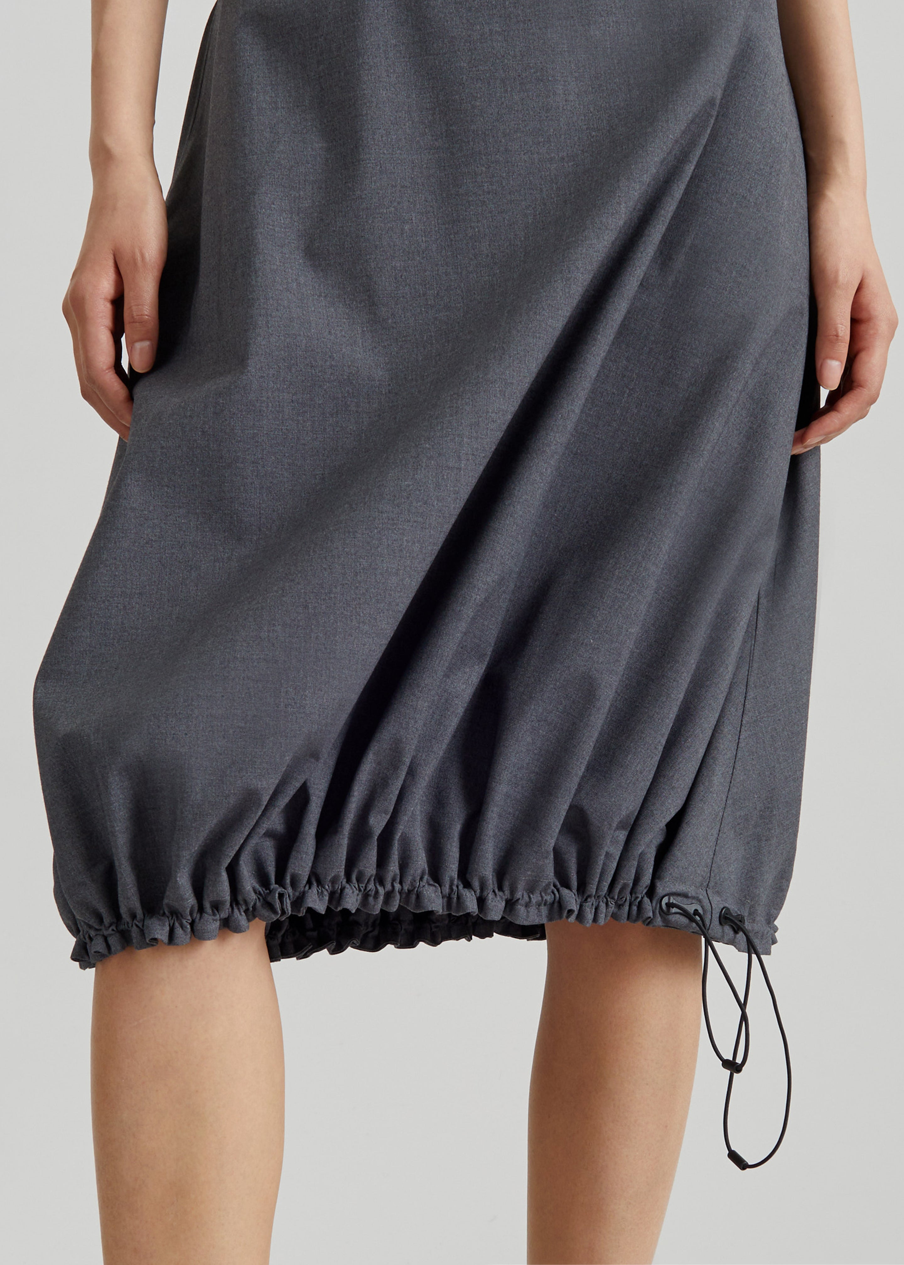 Coperni Technical Tailored Balloon Skirt - Grey – The Frankie Shop