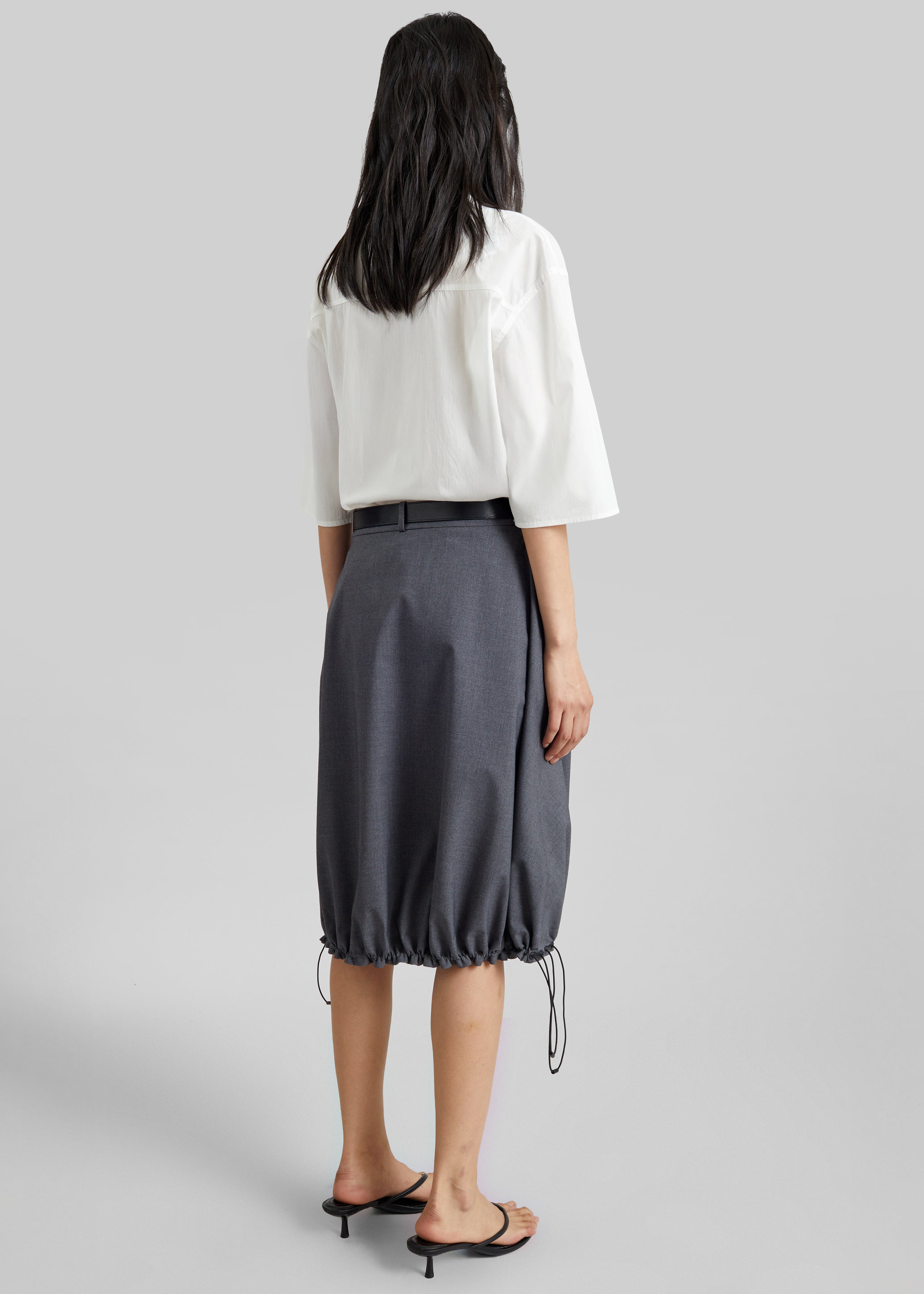 Coperni Technical Tailored Balloon Skirt - Grey – The Frankie Shop