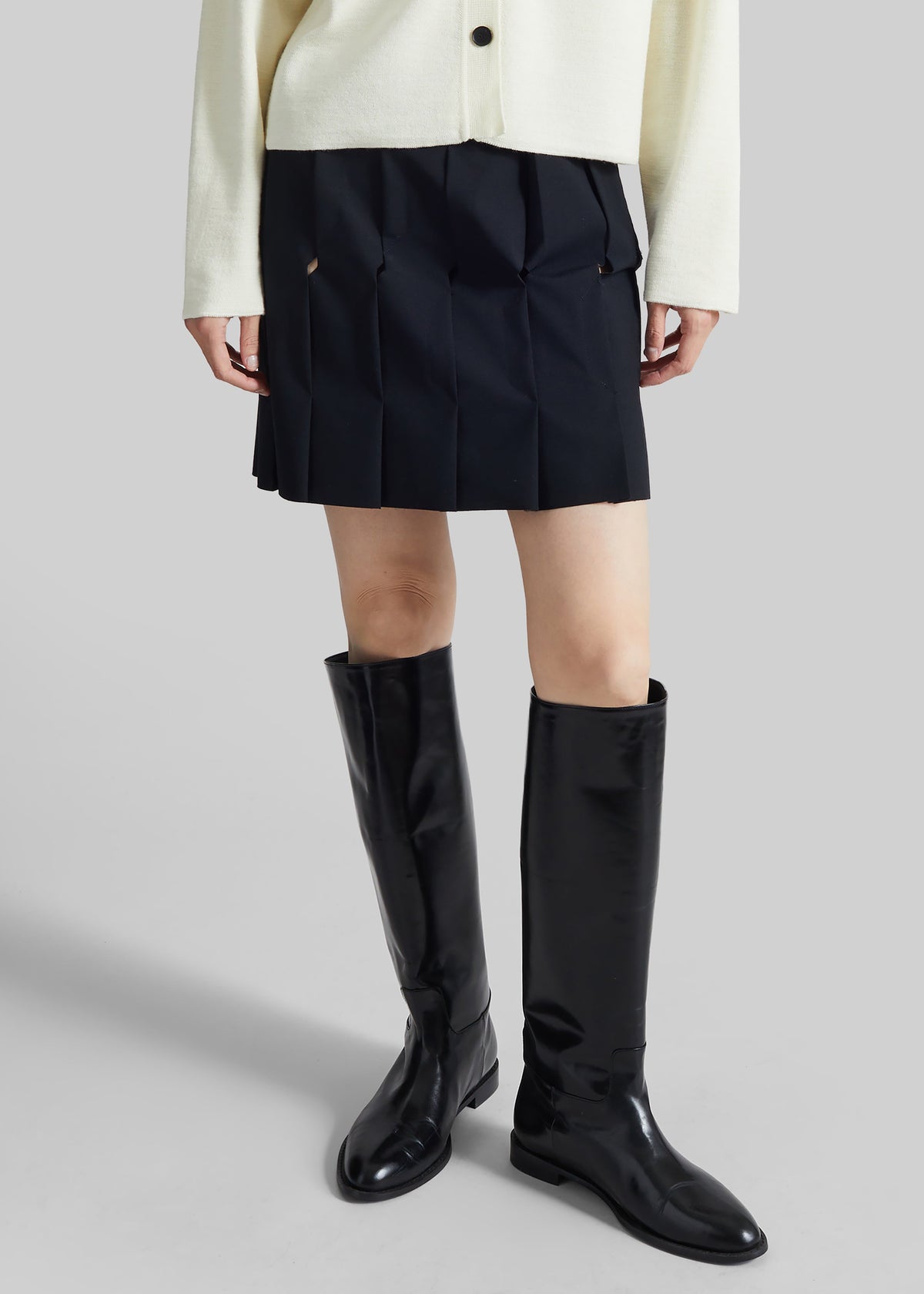 Coperni Technical Tailored Origami Skirt - Black - 1