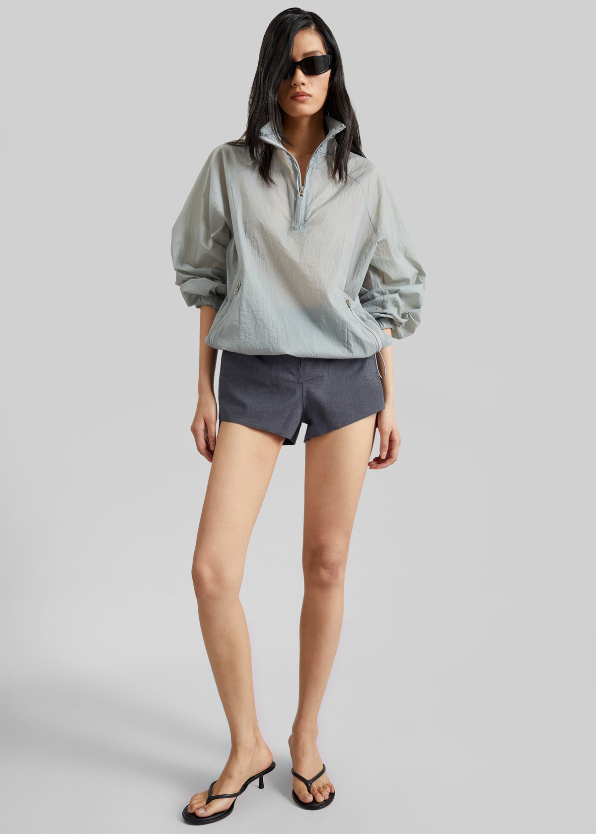 Coperni Technical Tailored Shorts - Grey - 9