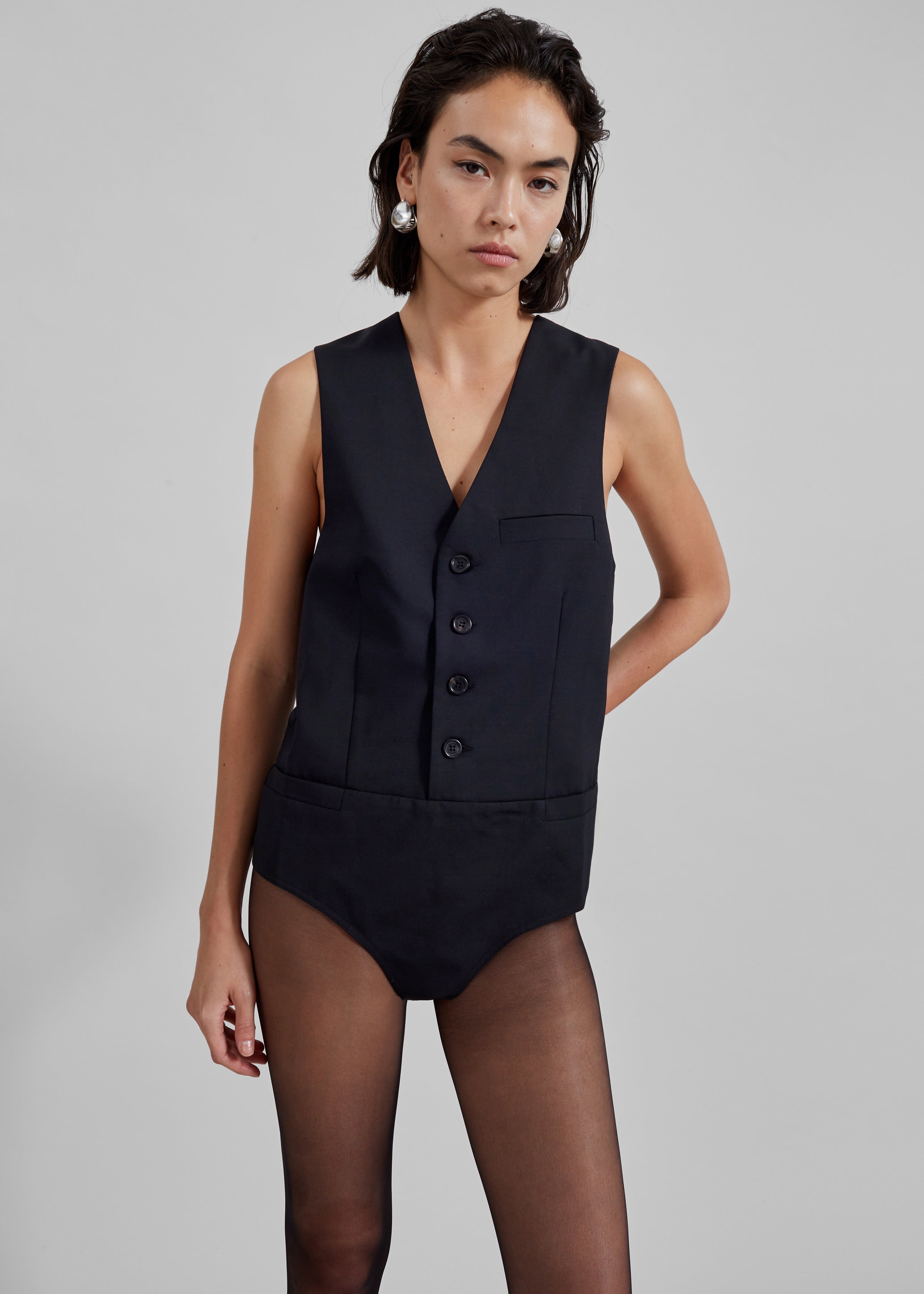 Coperni Bodysuit - Black - 1