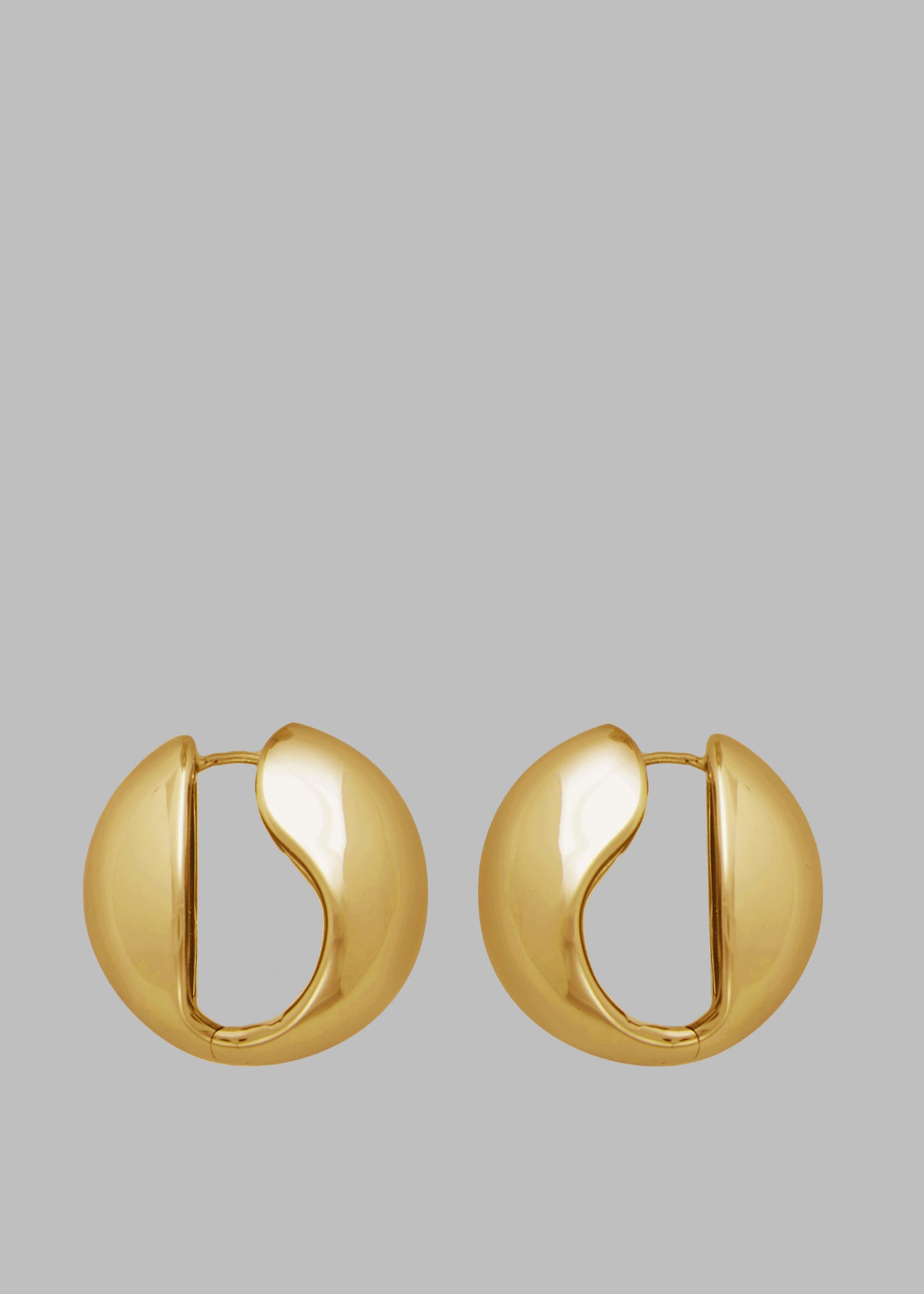 Coperni XL Logo Creole Earrings - Gold