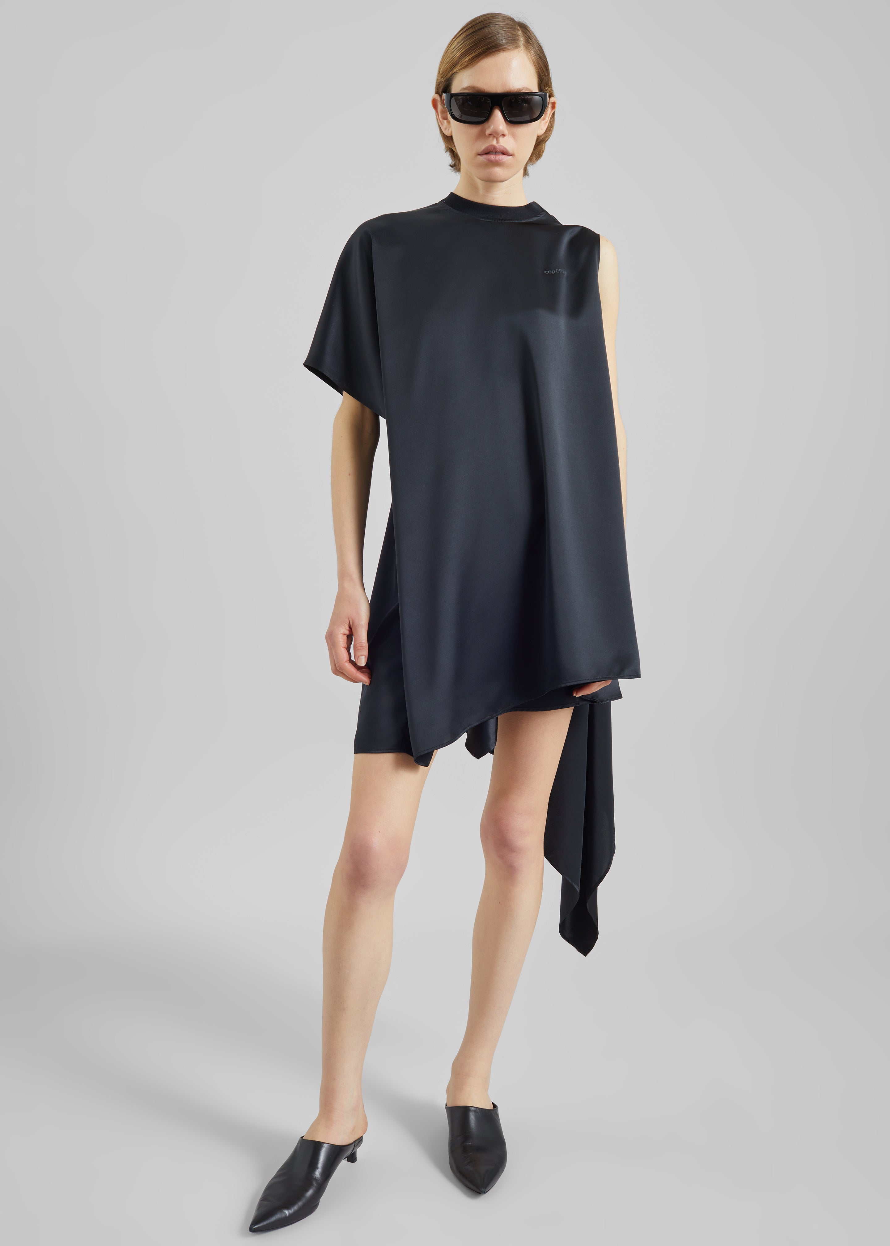 Coperni Zero Waste Draped Dress - Black - 2
