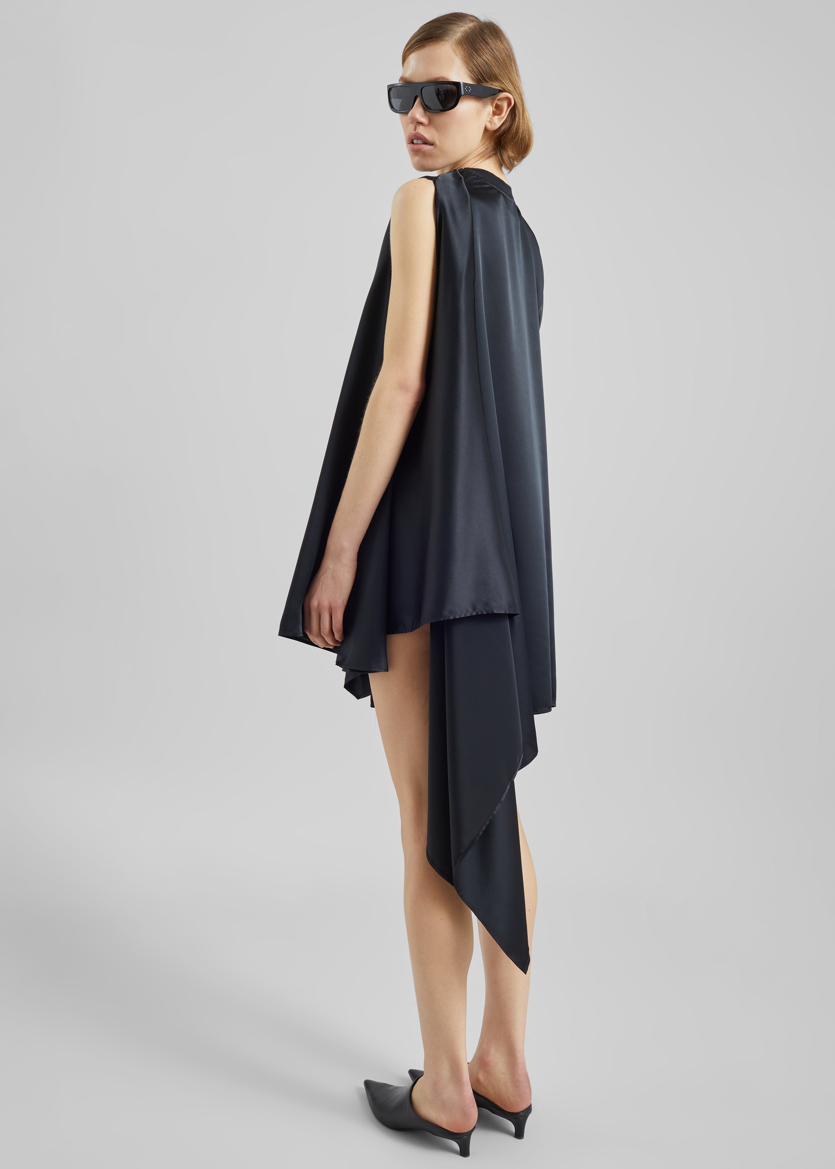 Coperni Zero Waste Draped Dress - Black - 5