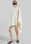 Coperni Zero Waste Draped Mini Dress - White