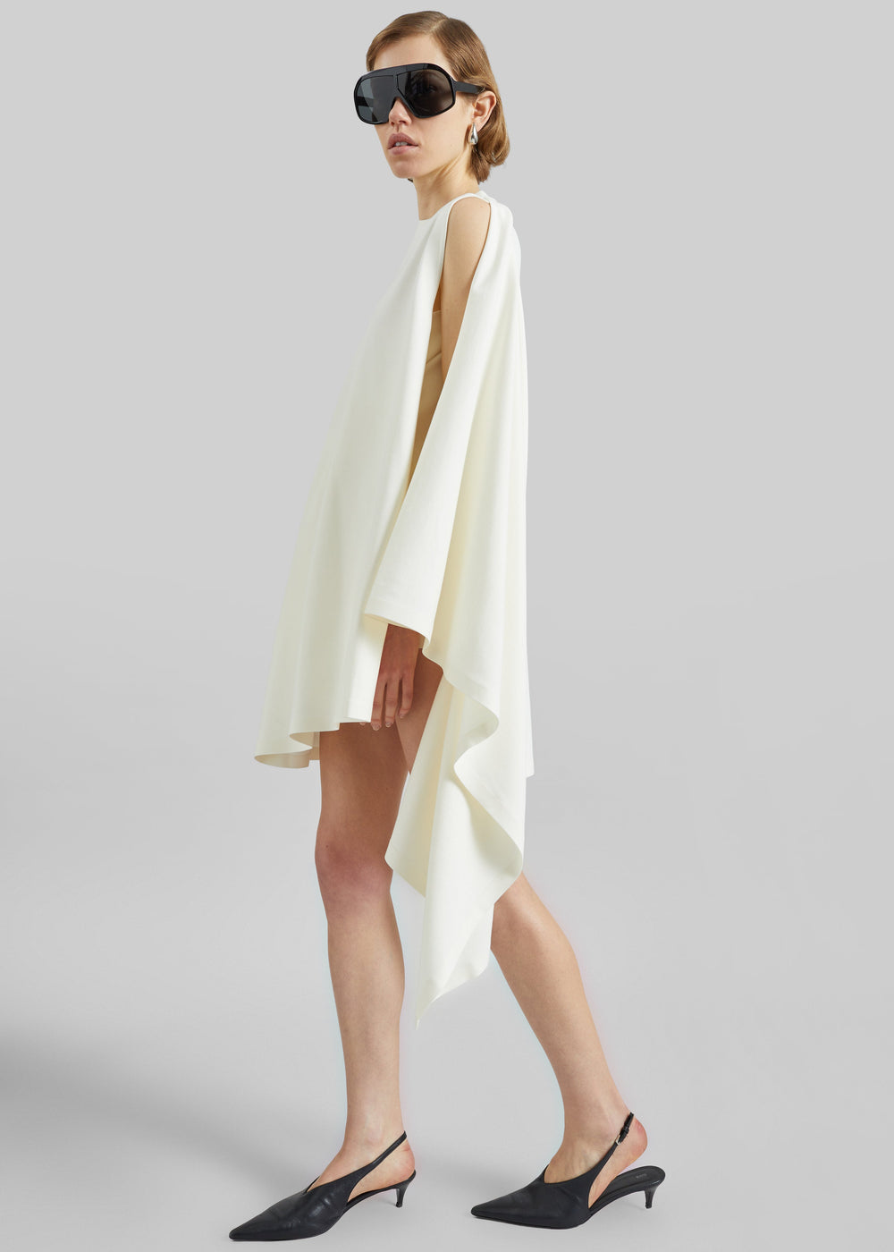 Coperni Zero Waste Draped Mini Dress - White - 1