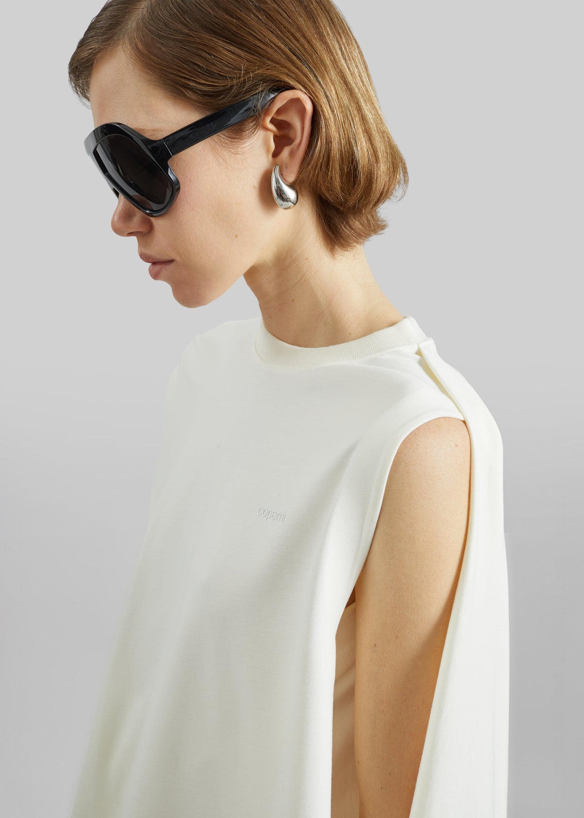 Coperni Zero Waste Draped Mini Dress - White - 4