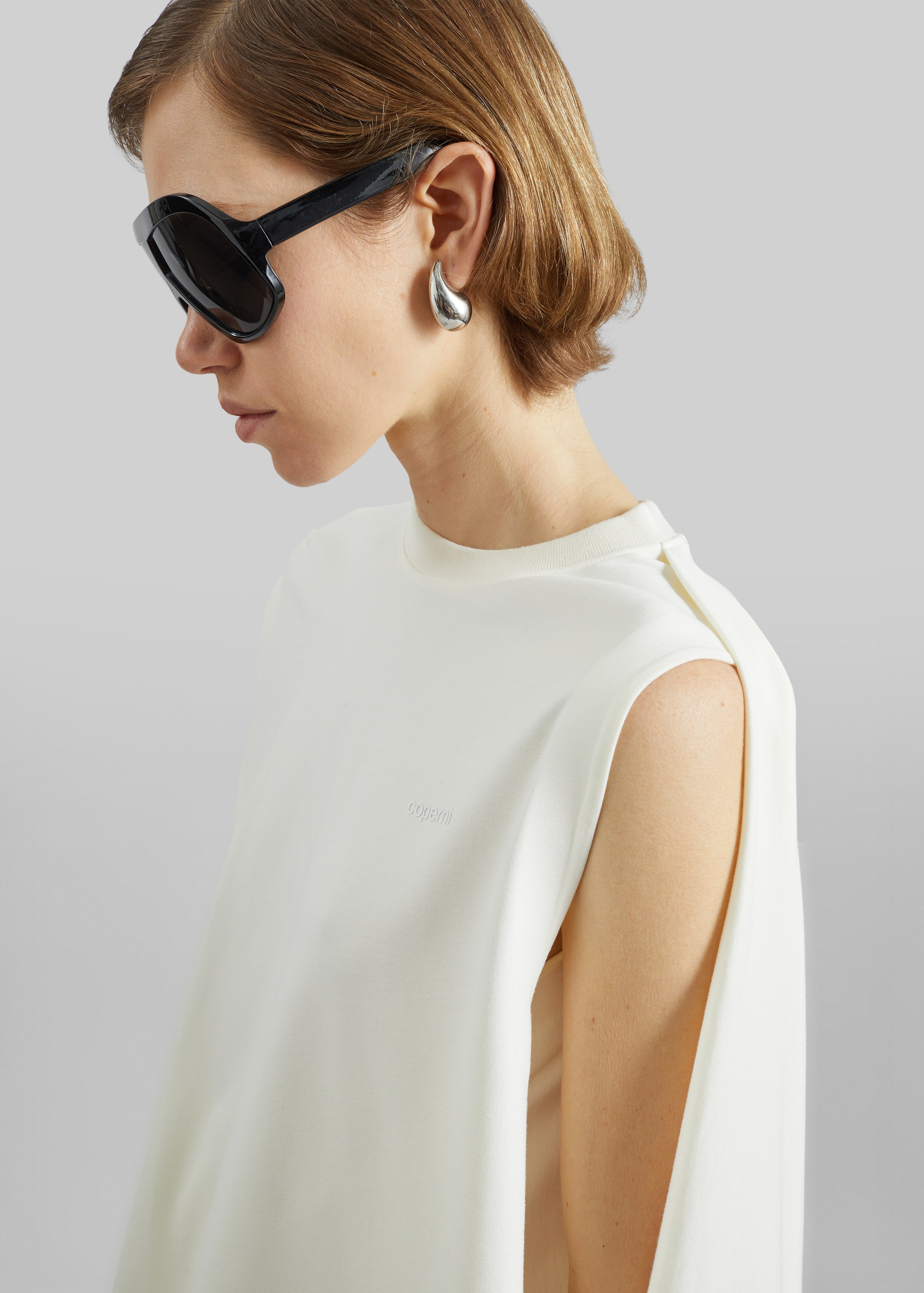 Coperni Zero Waste Draped Mini Dress - White - 4