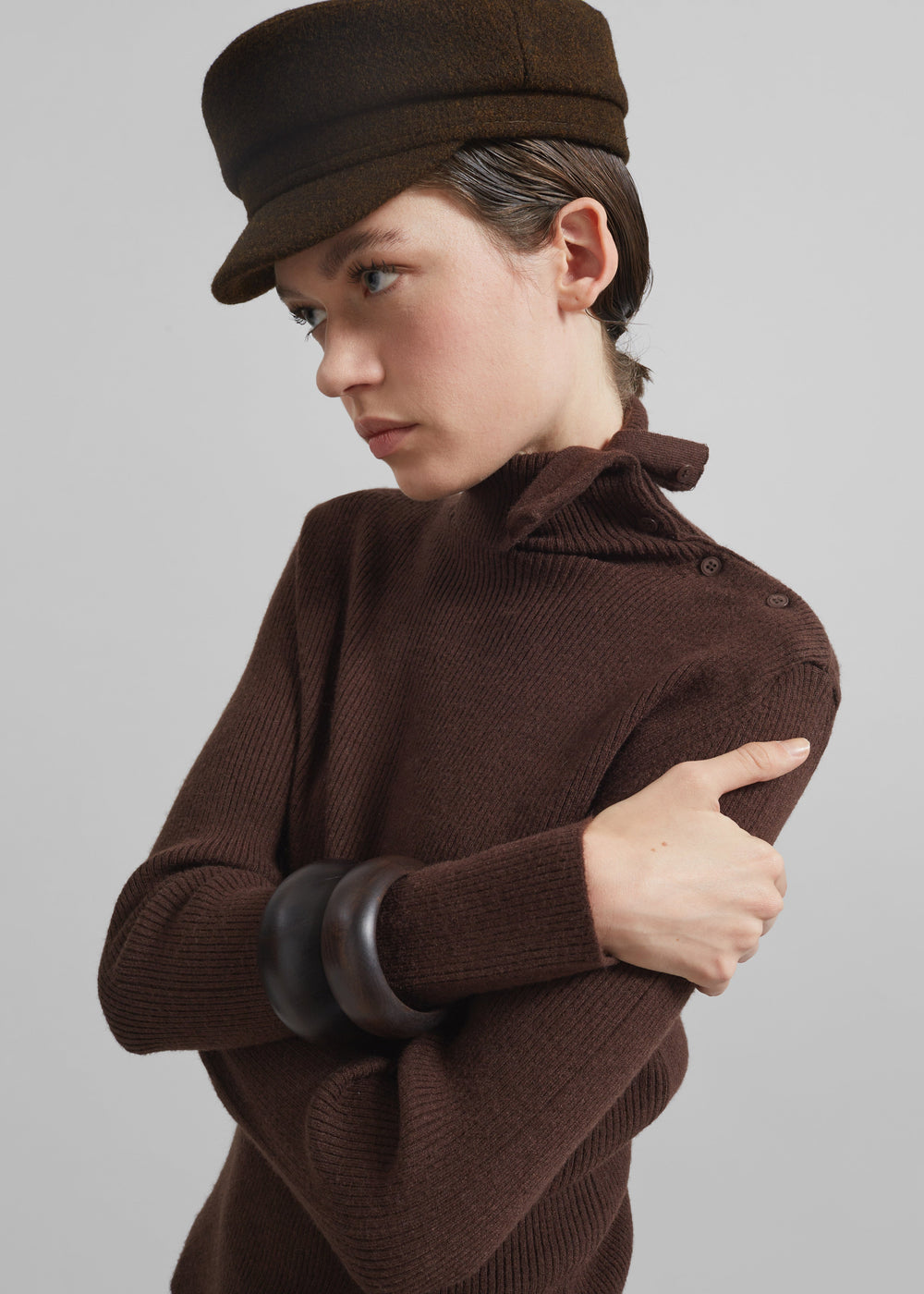 Corbet Newsboy Cap - Brown - 1