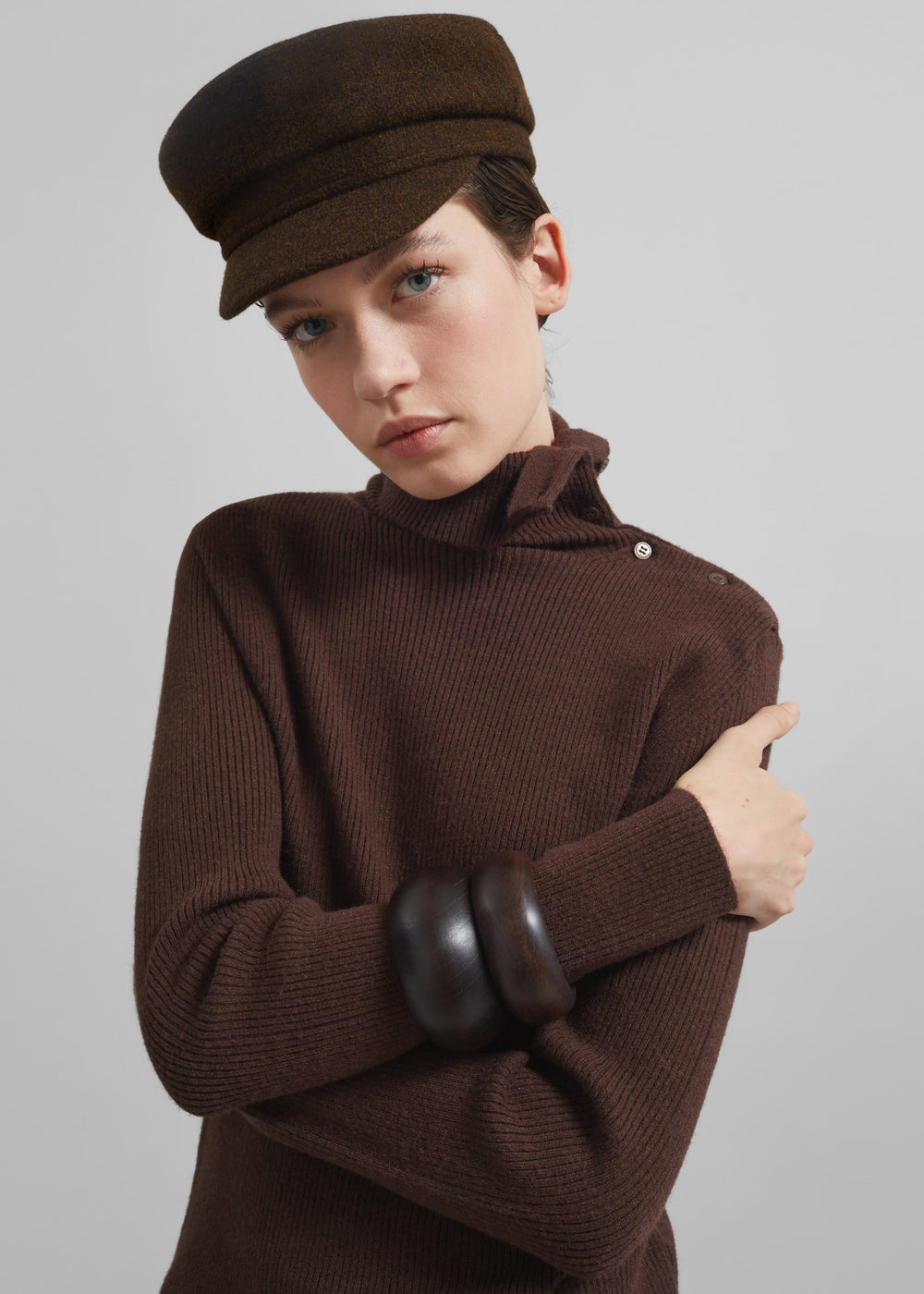 Corbet Newsboy Cap - Brown