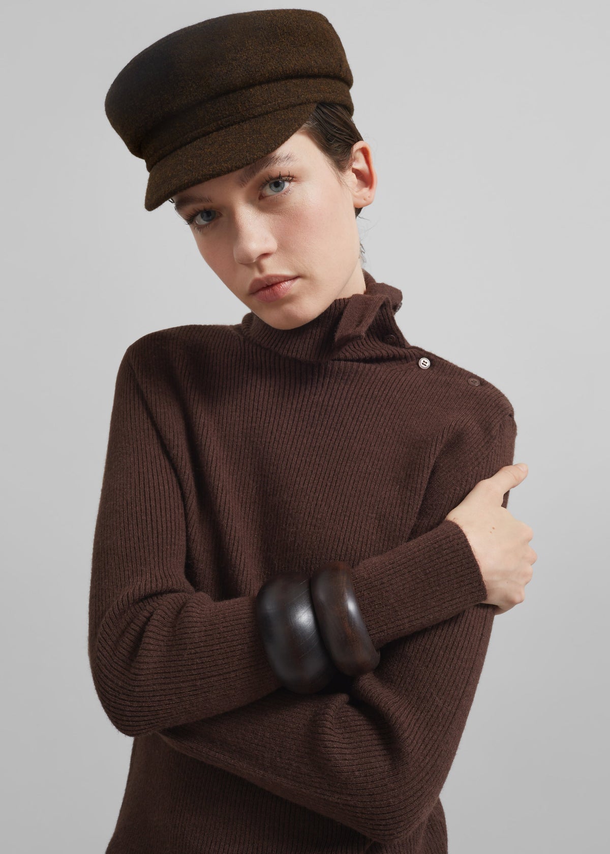 Corbet Newsboy Cap - Brown - 1