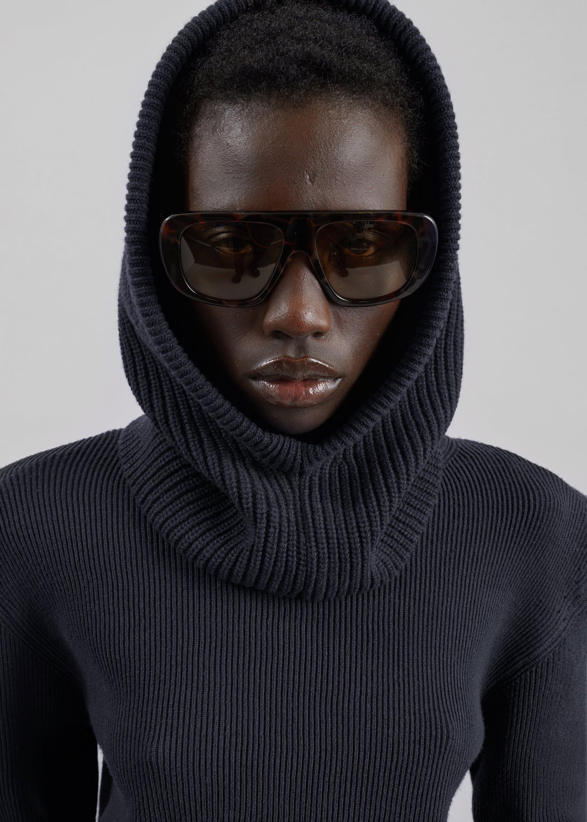 Corin Knit Snood - Charcoal