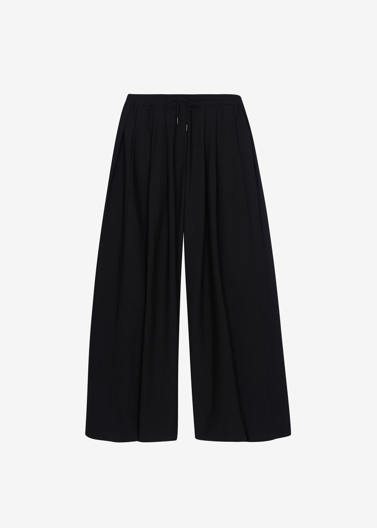 Corlen Pleated Wide Pants - Black - 9