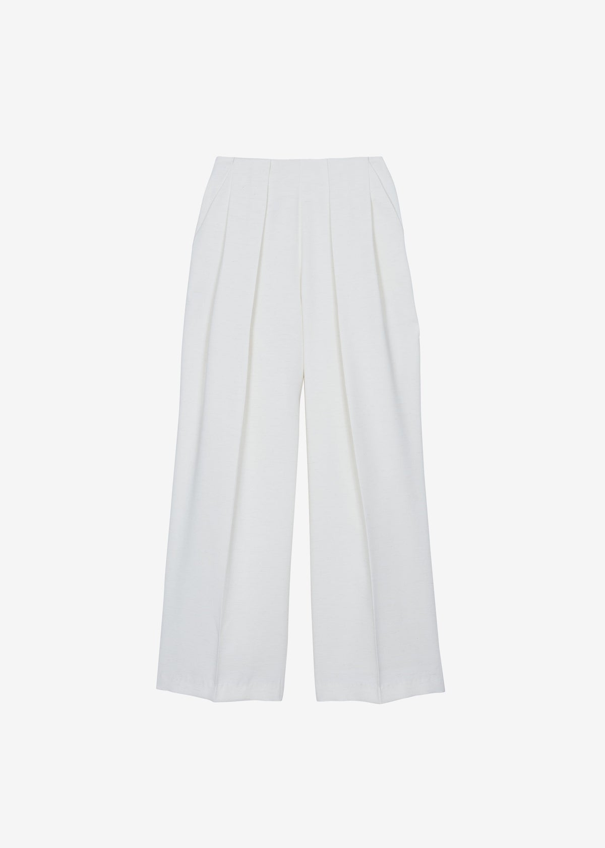Corsham Pleated Trousers - White - 9
