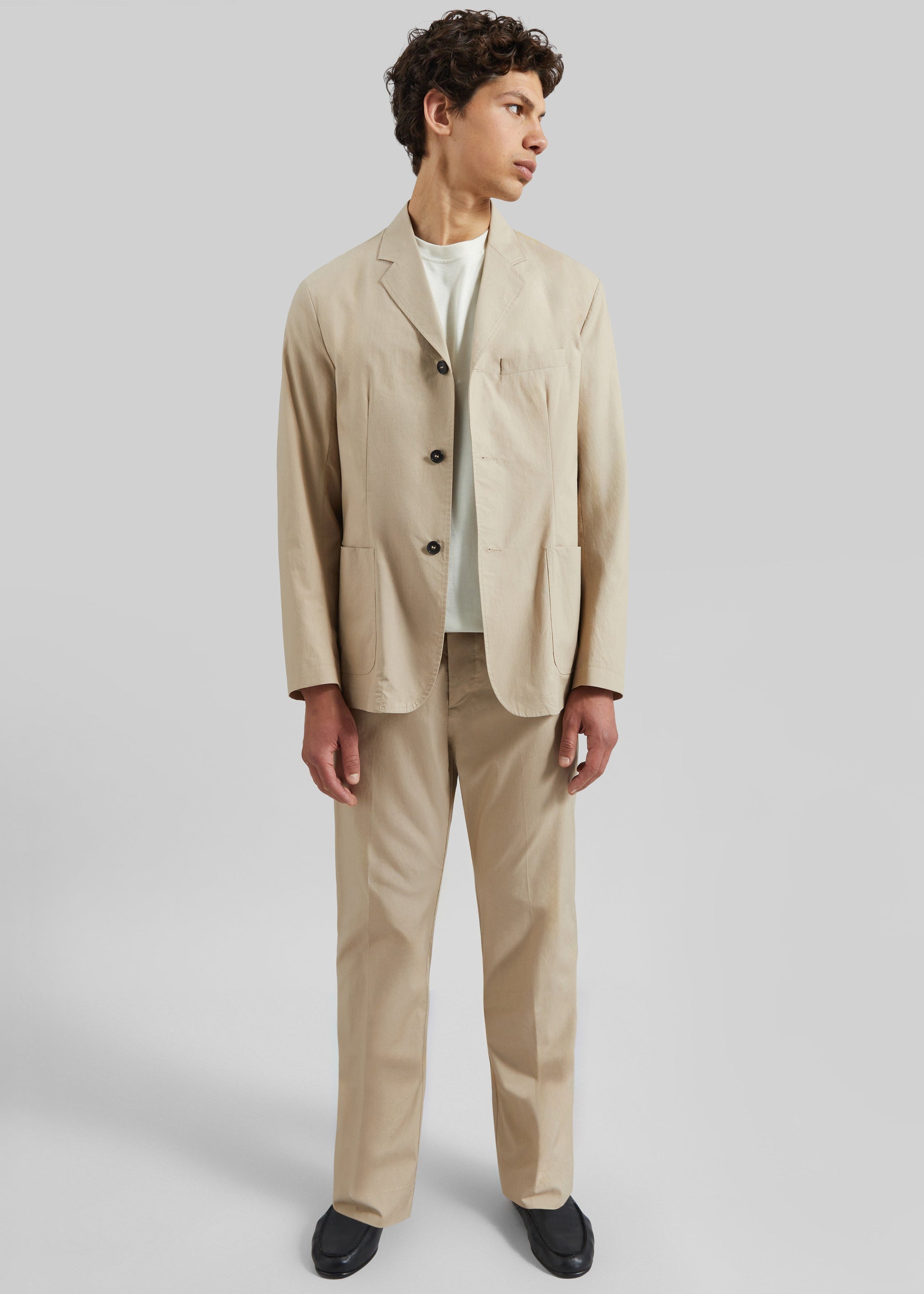 Shop the look image for Covert Elastic Waist Trousers - Beige