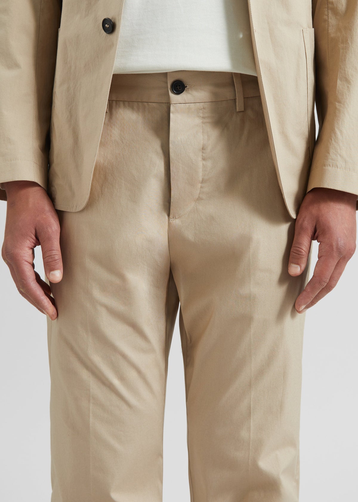 Covert Elastic Waist Trousers - Beige - 3