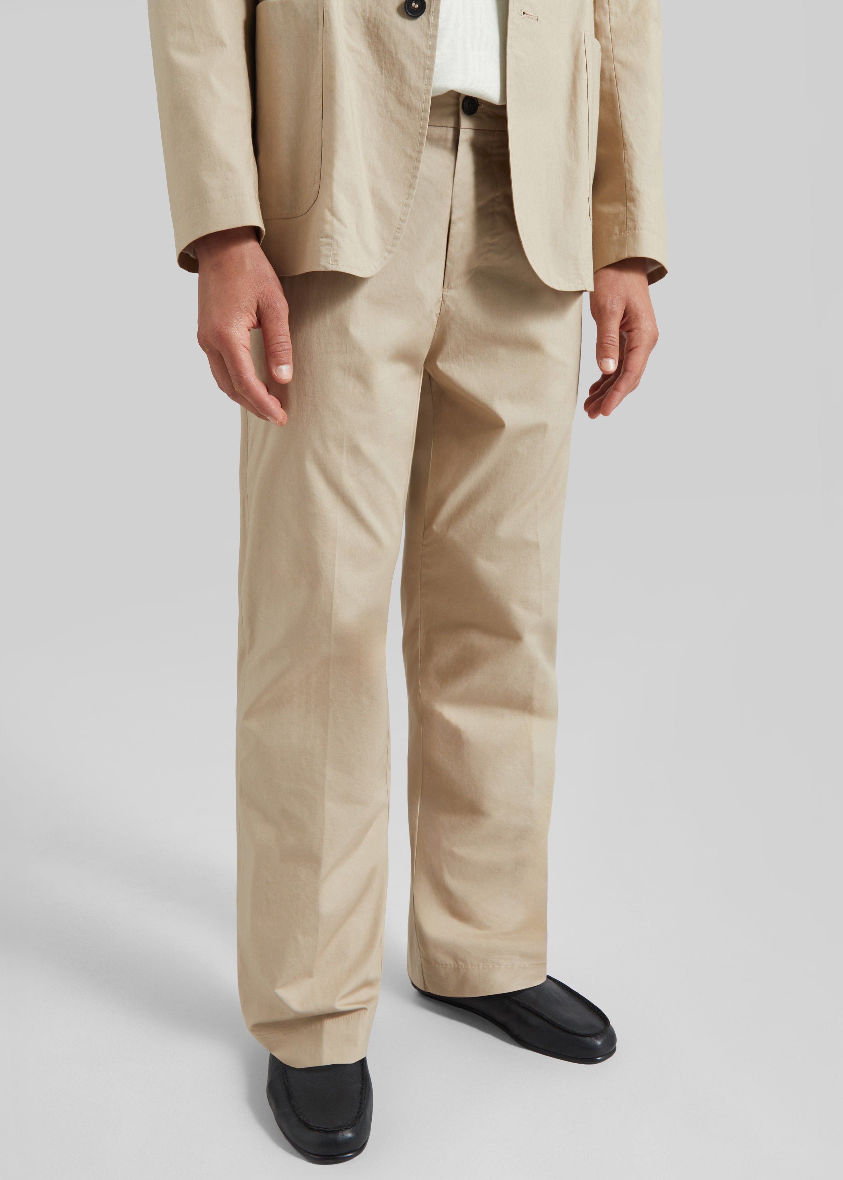 Covert Elastic Waist Trousers - Beige - 5