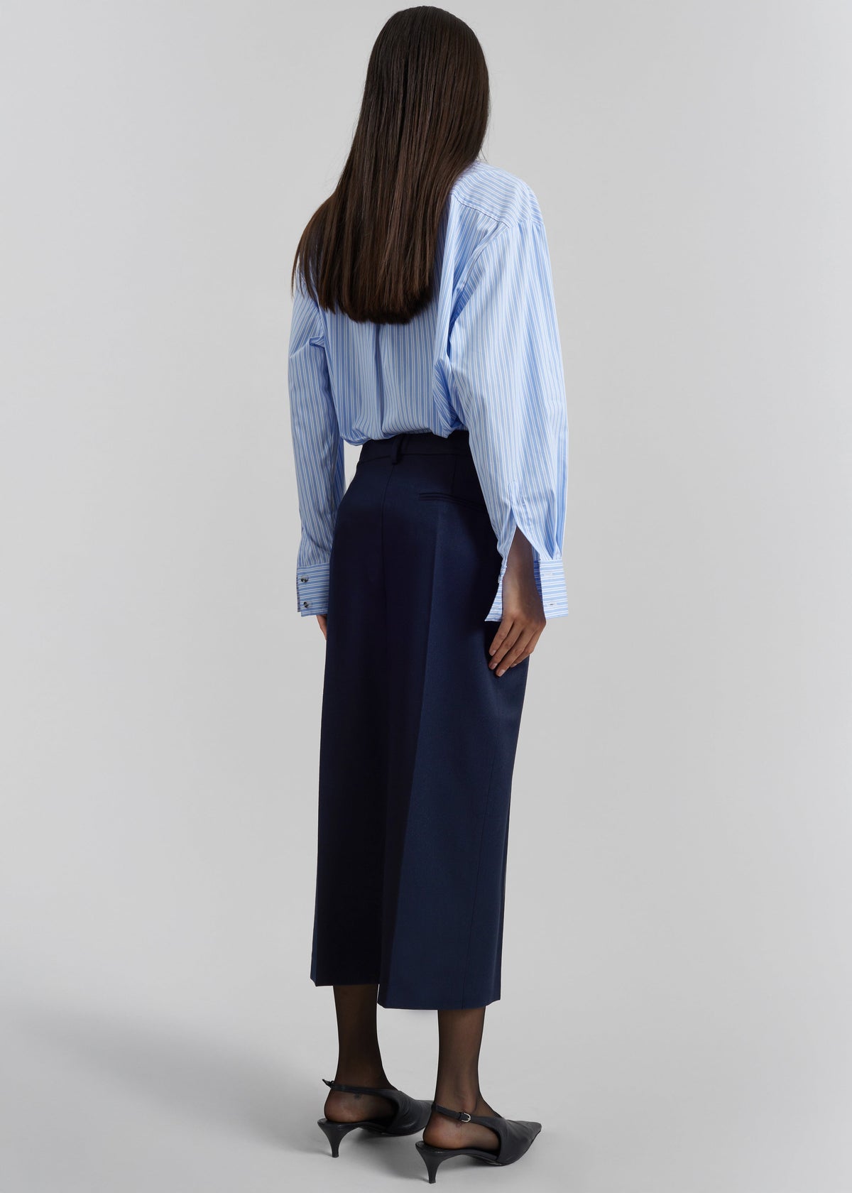 Covert Fold Tube Skirt - Navy - 5