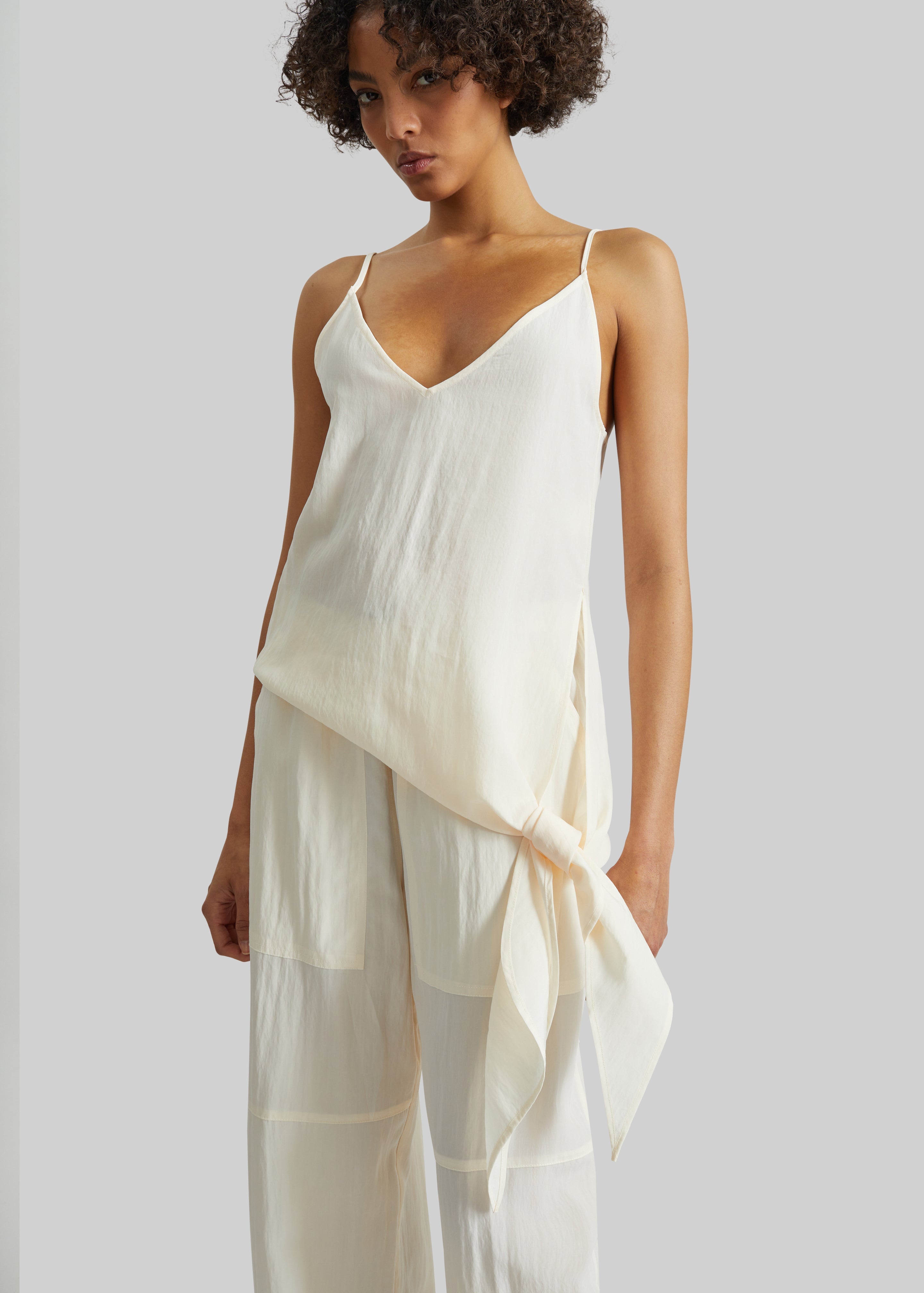 Covert Knotted Top - Cream - 2