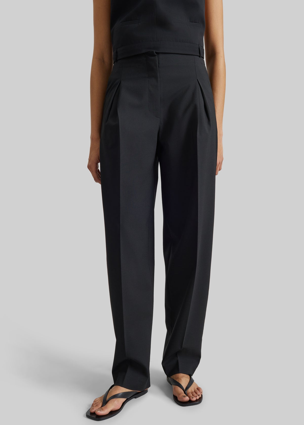 Covert Pleated Pants - Black - 2