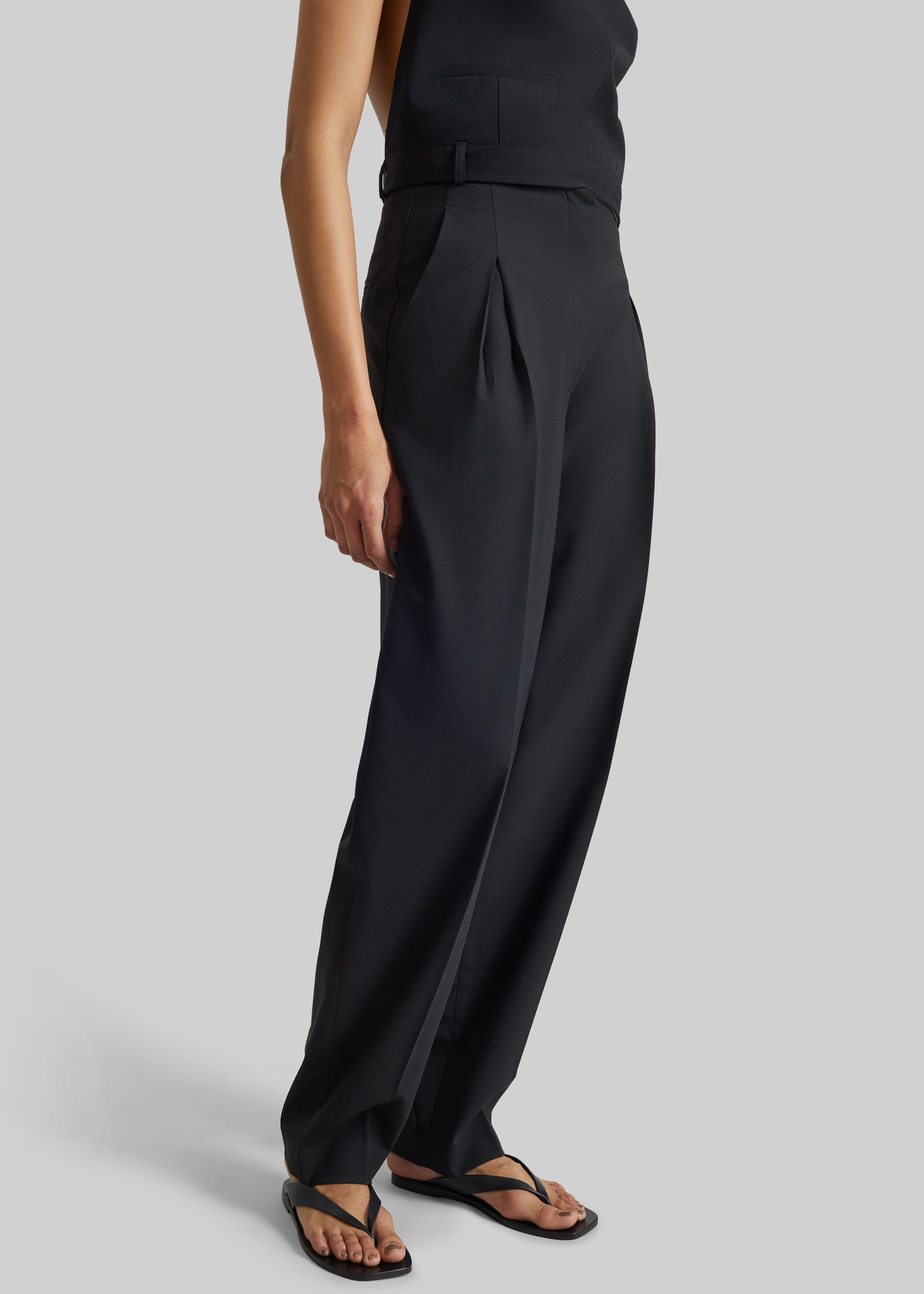 Covert Pleated Pants - Black - 2