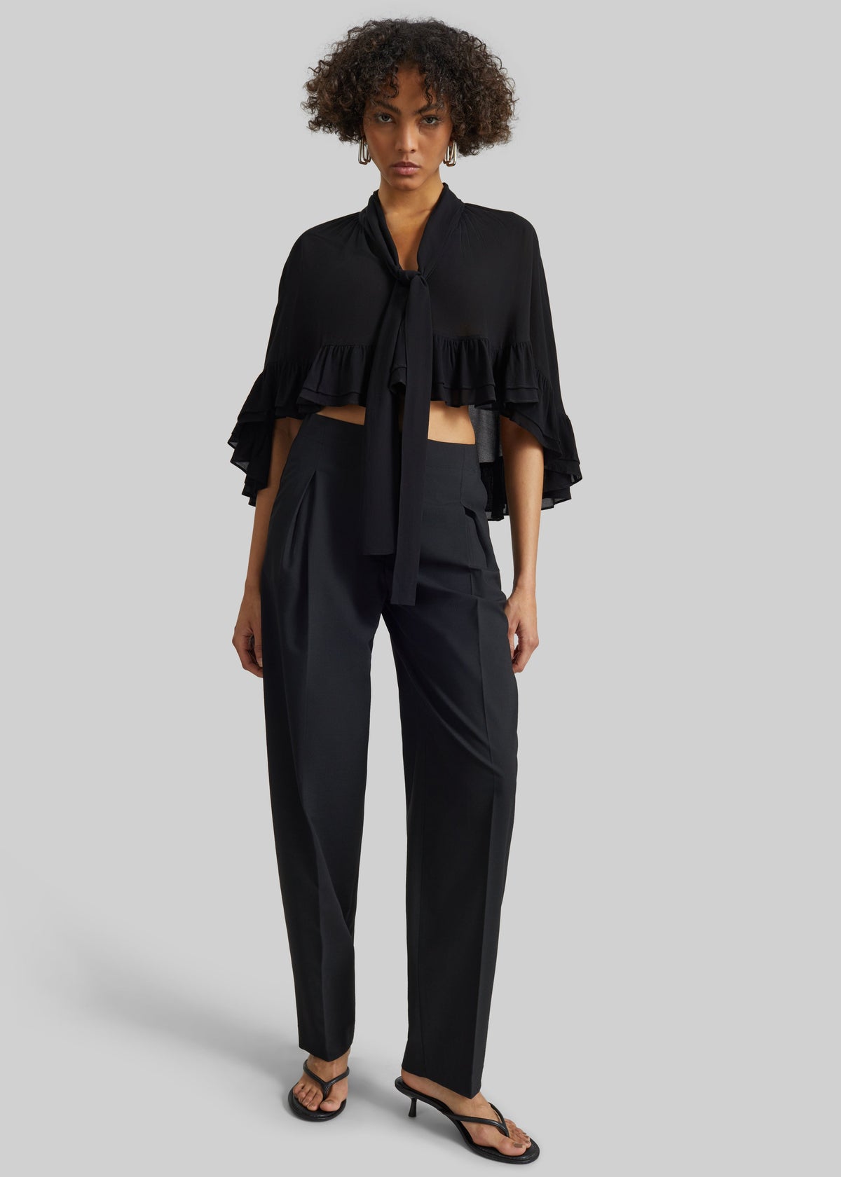 Covert Pleated Pants - Black - 1