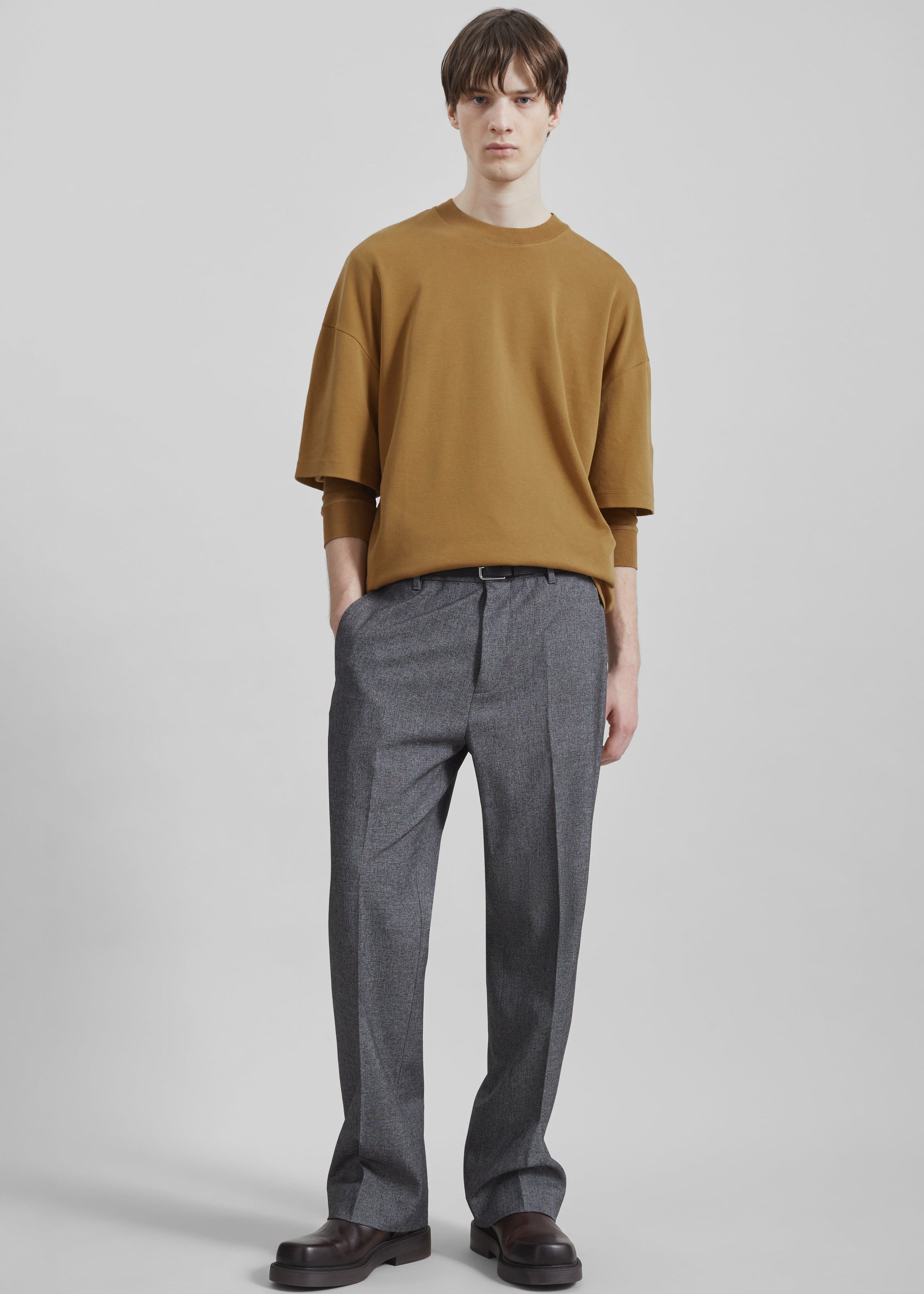 Shop the look image for Covert Tailored Trousers - Grey