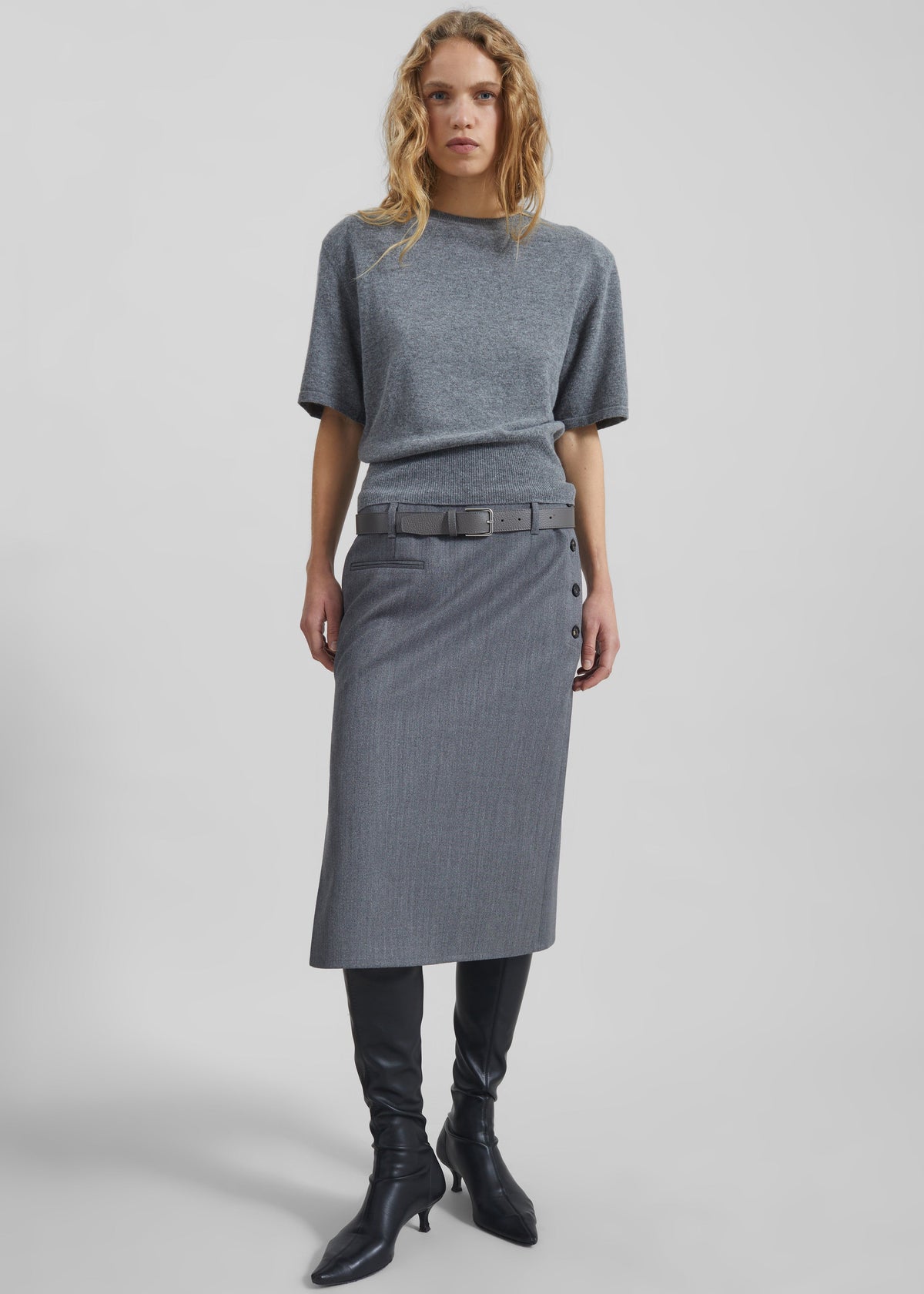 Covert Tube Skirt - Grey - 5